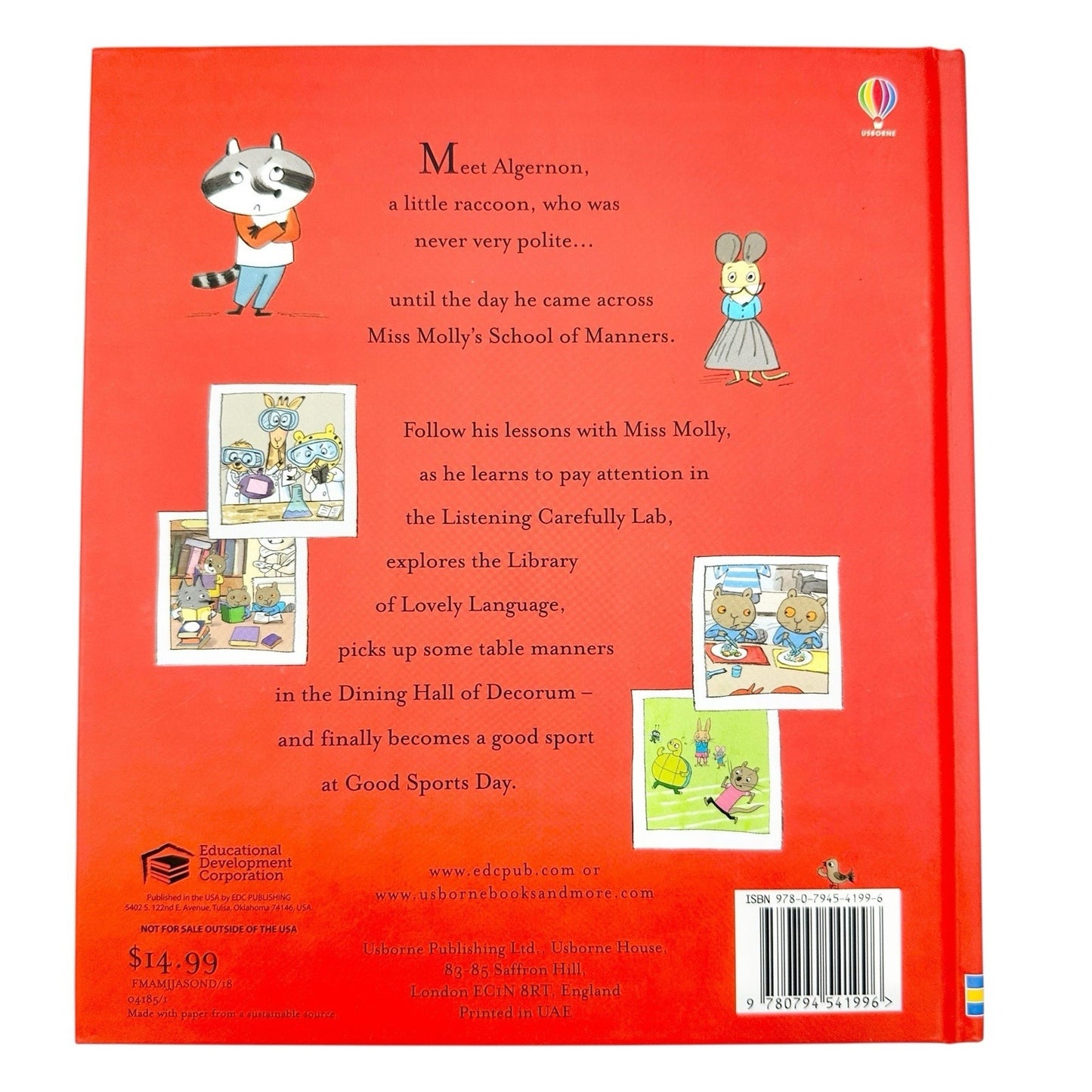 Miss Molly's School of Manners by James Maclaine (2019, Hardcover) Usborne