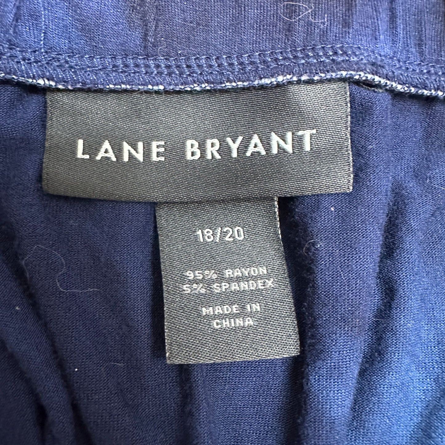 Lane Bryant Tie Dye Maxi Skirt Womens 18/20 Blue Red White Elastic Waist
