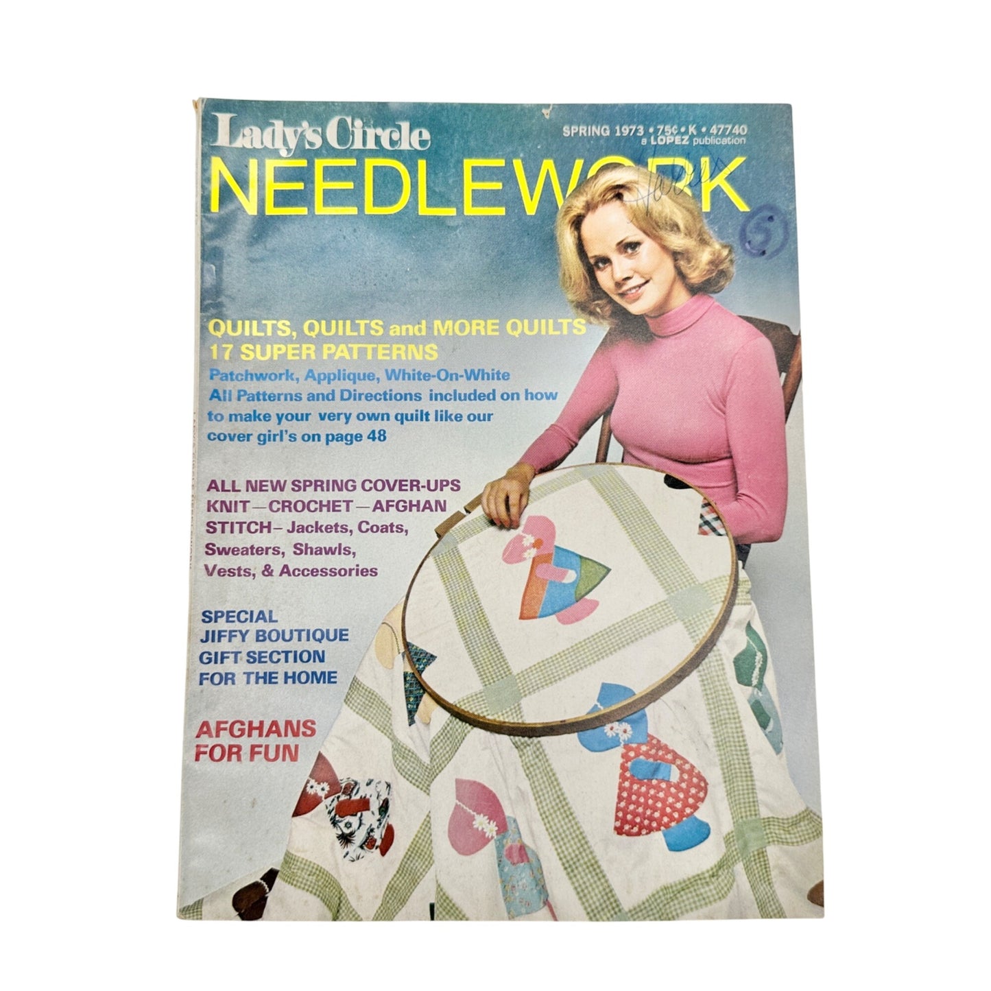 Vtg Lot of 4 Quilt Pattern Sewing 1970s Magazines McCalls Ladys Circle and More