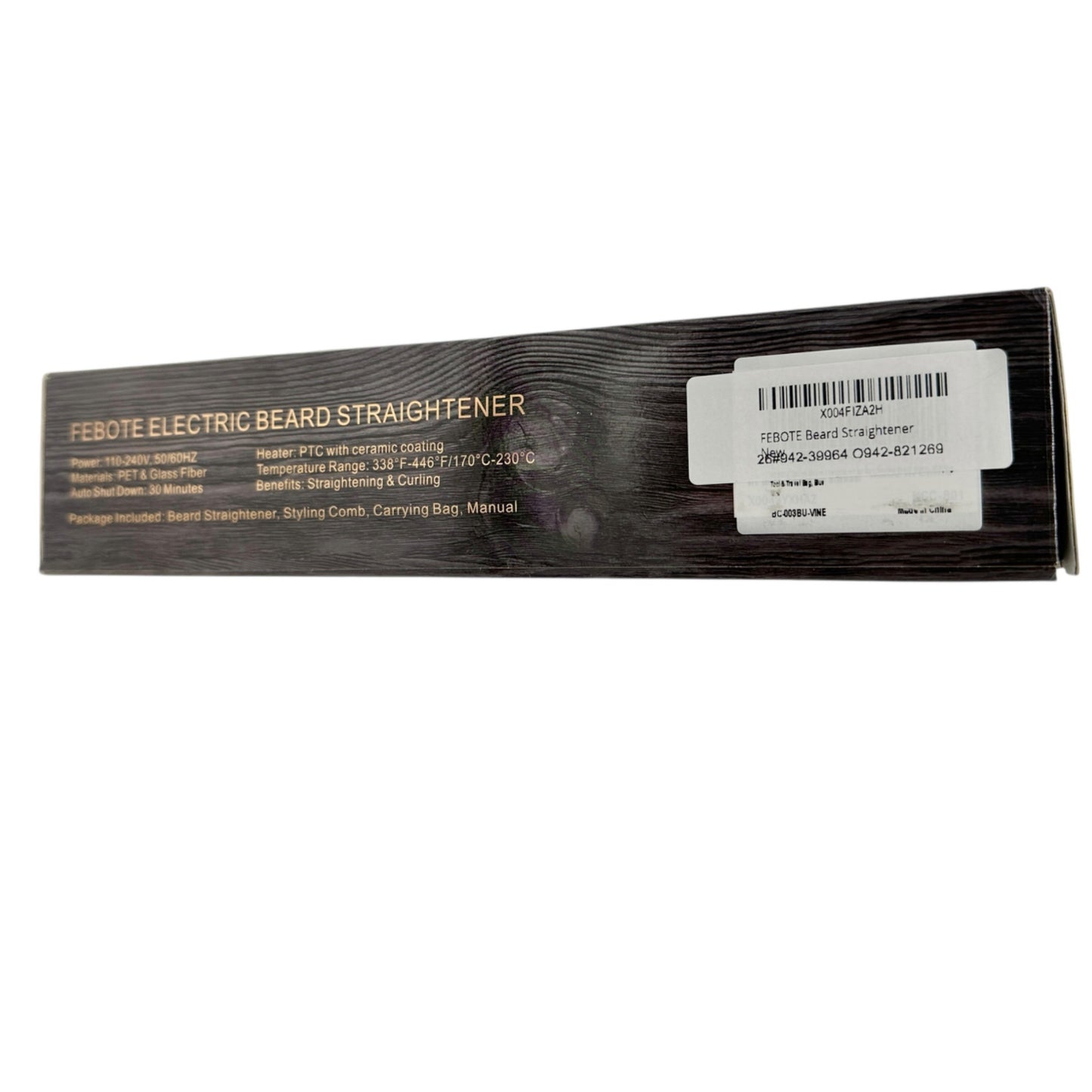 Febote Electric Beard and Hair Straightener For Men Ceramic Coating Accessories