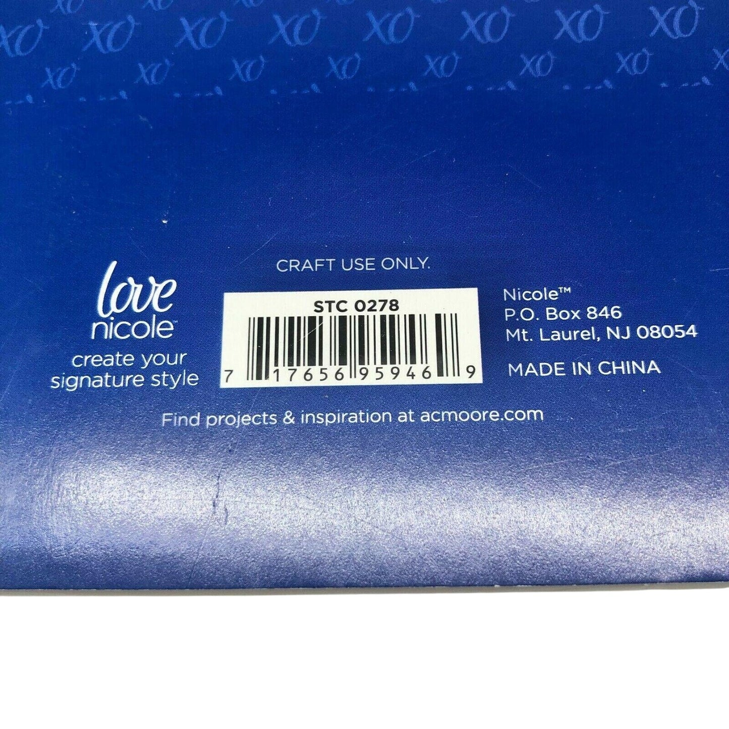 Love Nicole Embossing Die 6 Pieces Wavy Squares STC0278 New