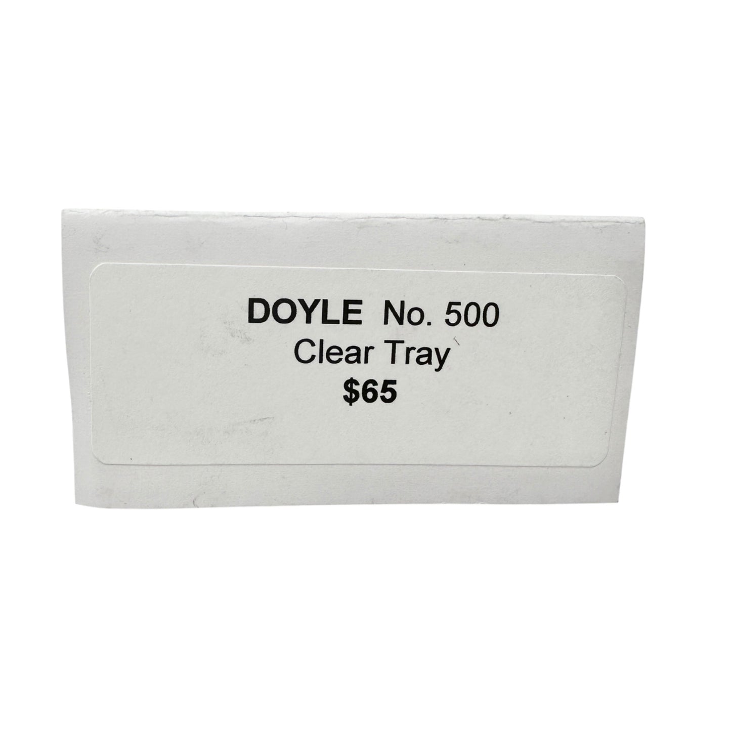 Doyle No 500 Clear Glass Tray Textured Bubble Pattern Late 1800s Pittsburgh PA