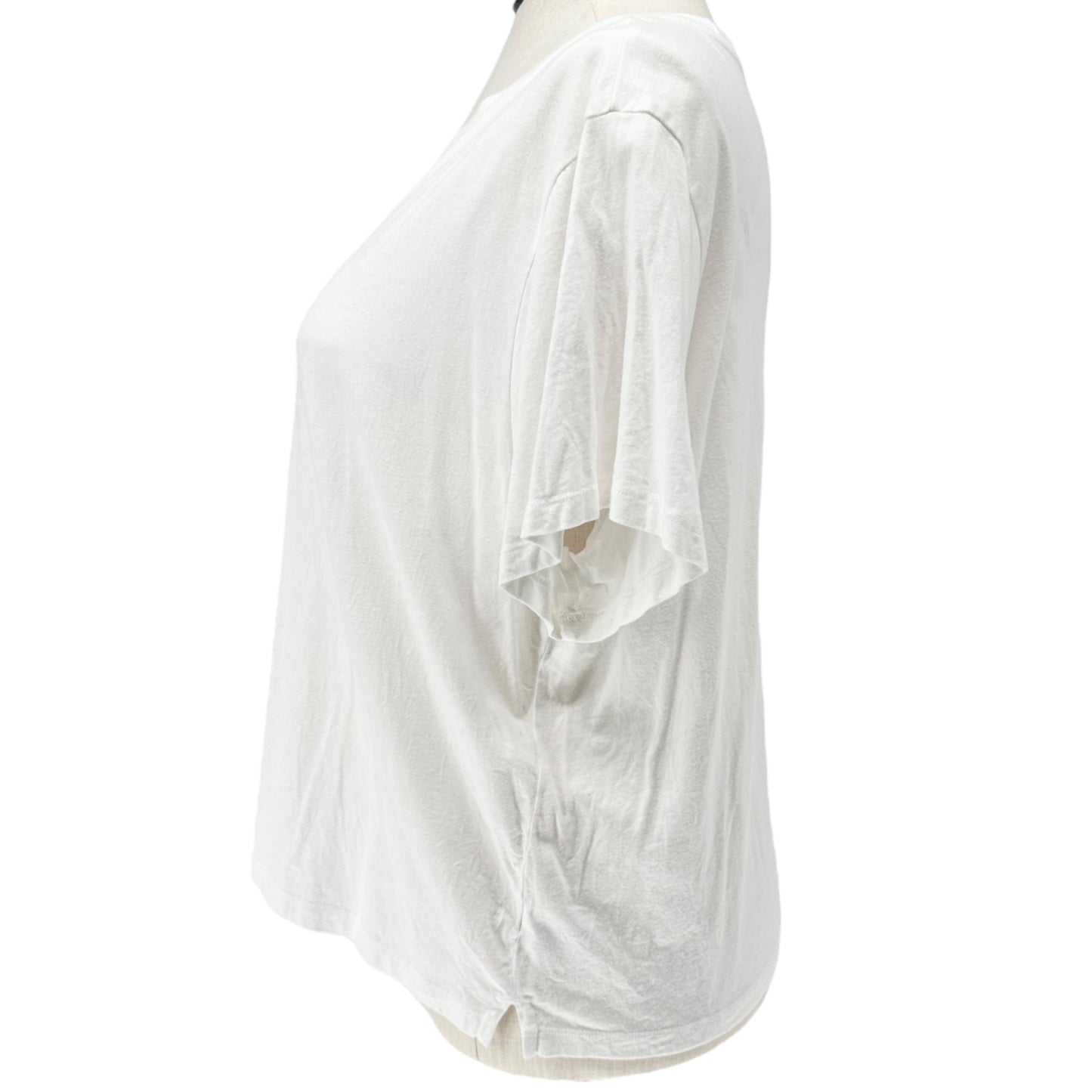 Free Assembly T-Shirt Womens XXXL White Organic Cotton Short Sleeve Comfort Top