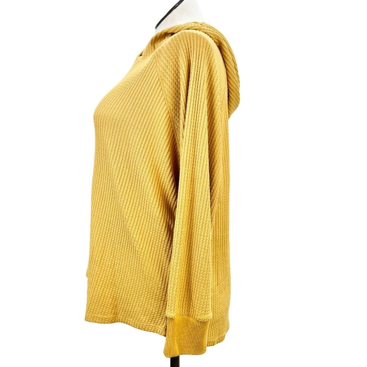 Workshop Republic Clothing Thermal Hoodie Women's 2X Mustard Long Sleeve NWT