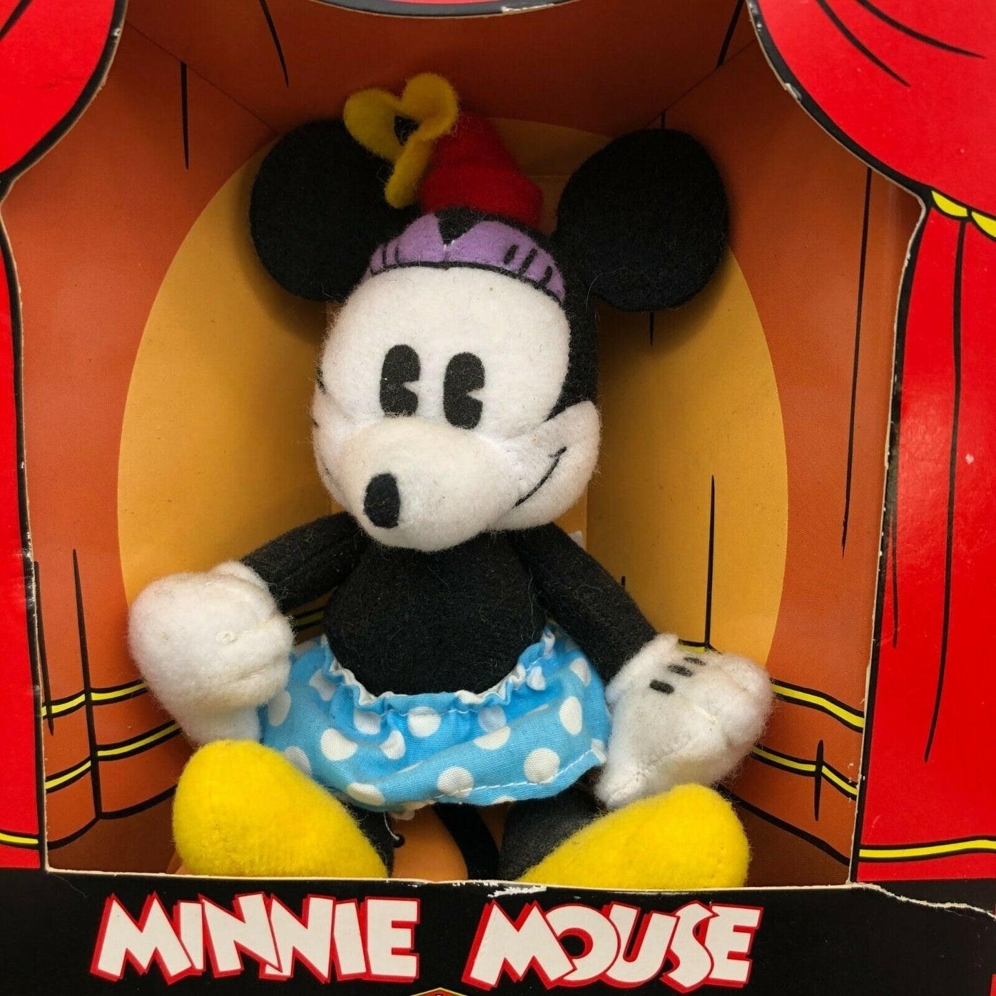 Gund Minnie Mouse Plush Replica Antique Minnie 1990s Original Box 7205 Bonus