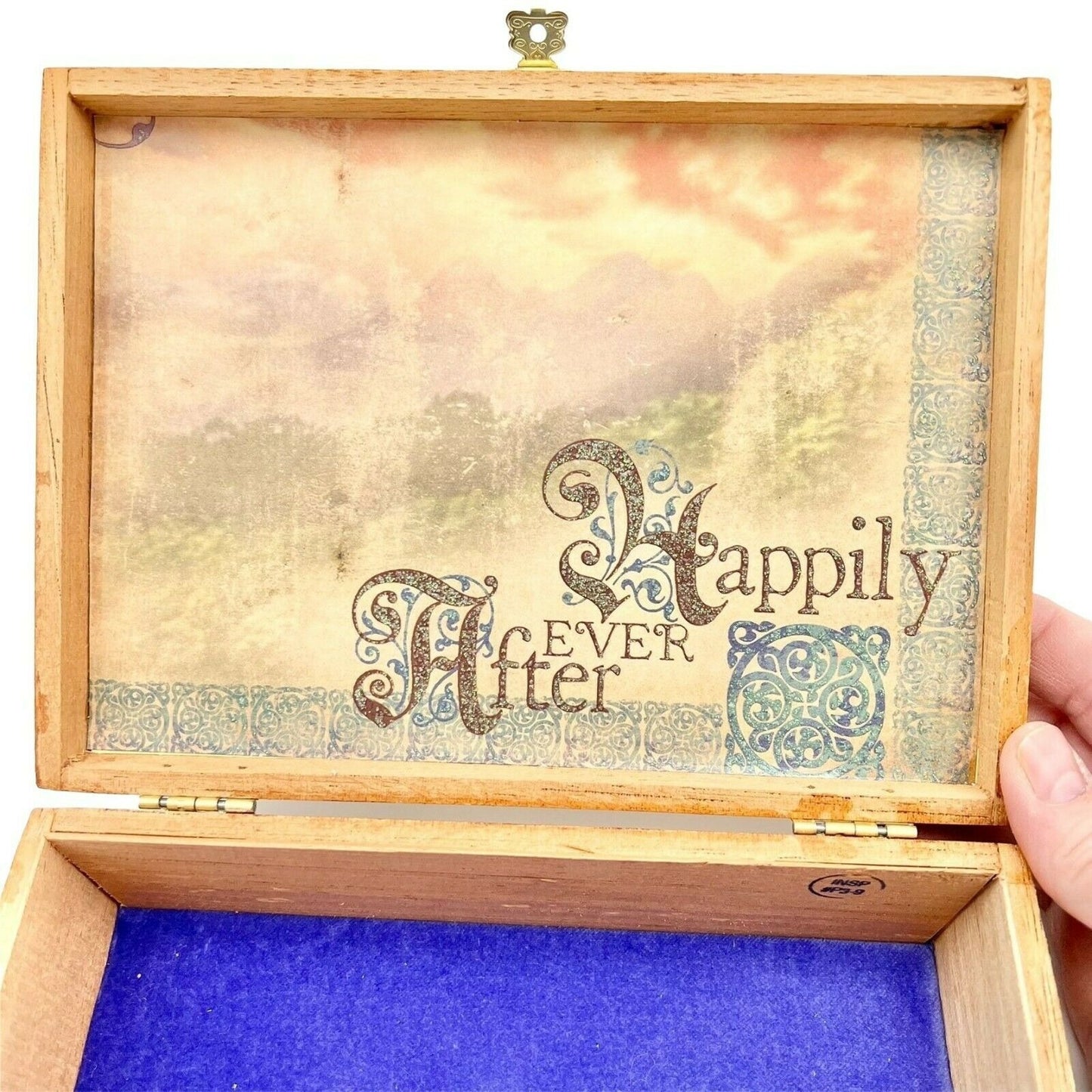 Upcycled Wooden Box Pixie Happily Ever After Storage Box Treasures