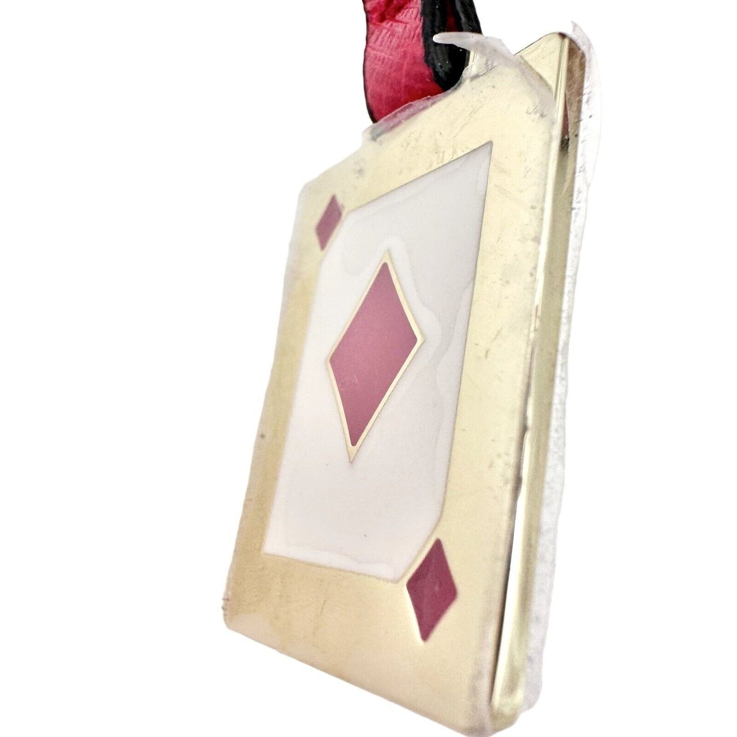Estee Lauder Makeup Travel Case Red Gold Hardware Heart Spade Diamond Club NEW