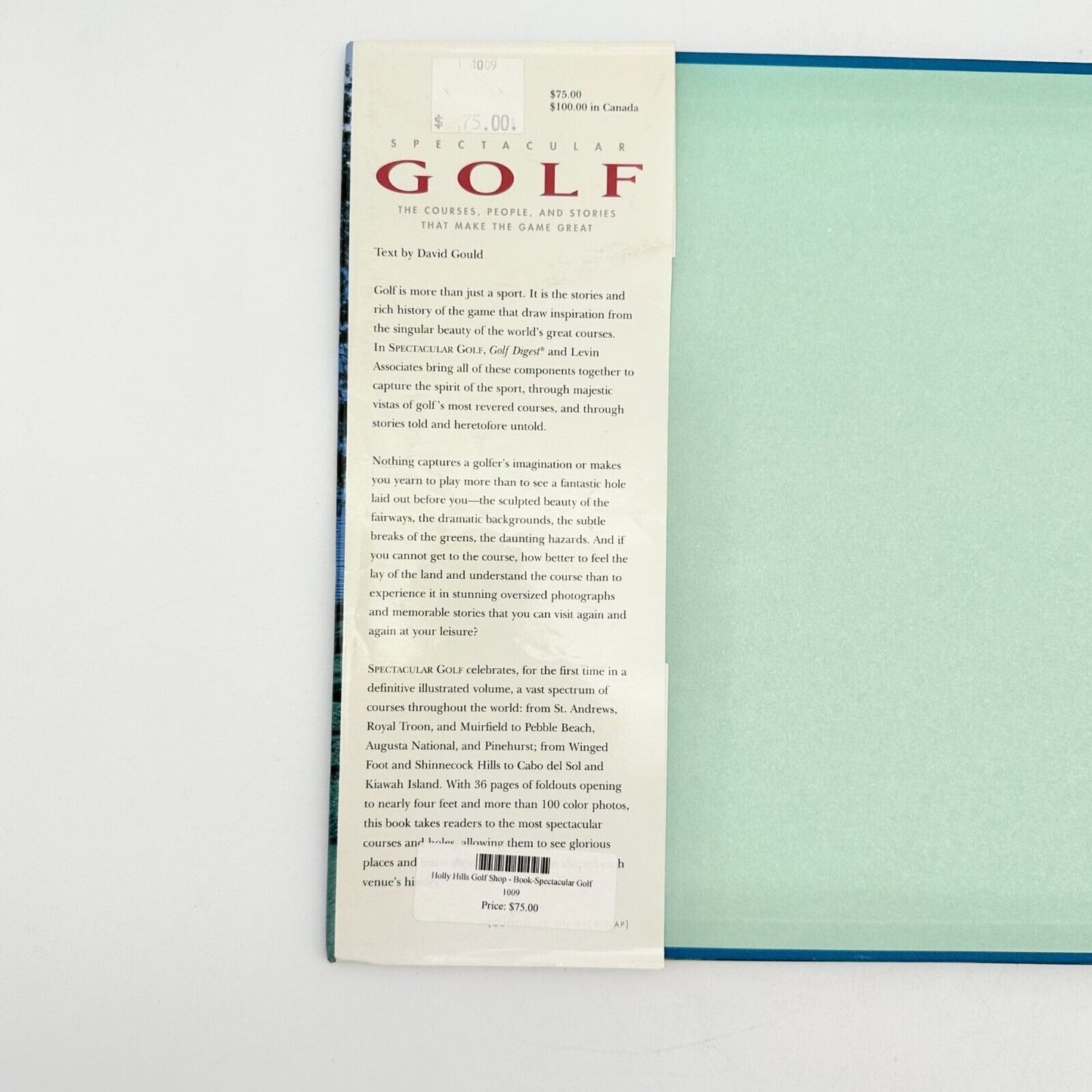 Golf Digest Coffee Table Book Spectacular Golf by David Gould