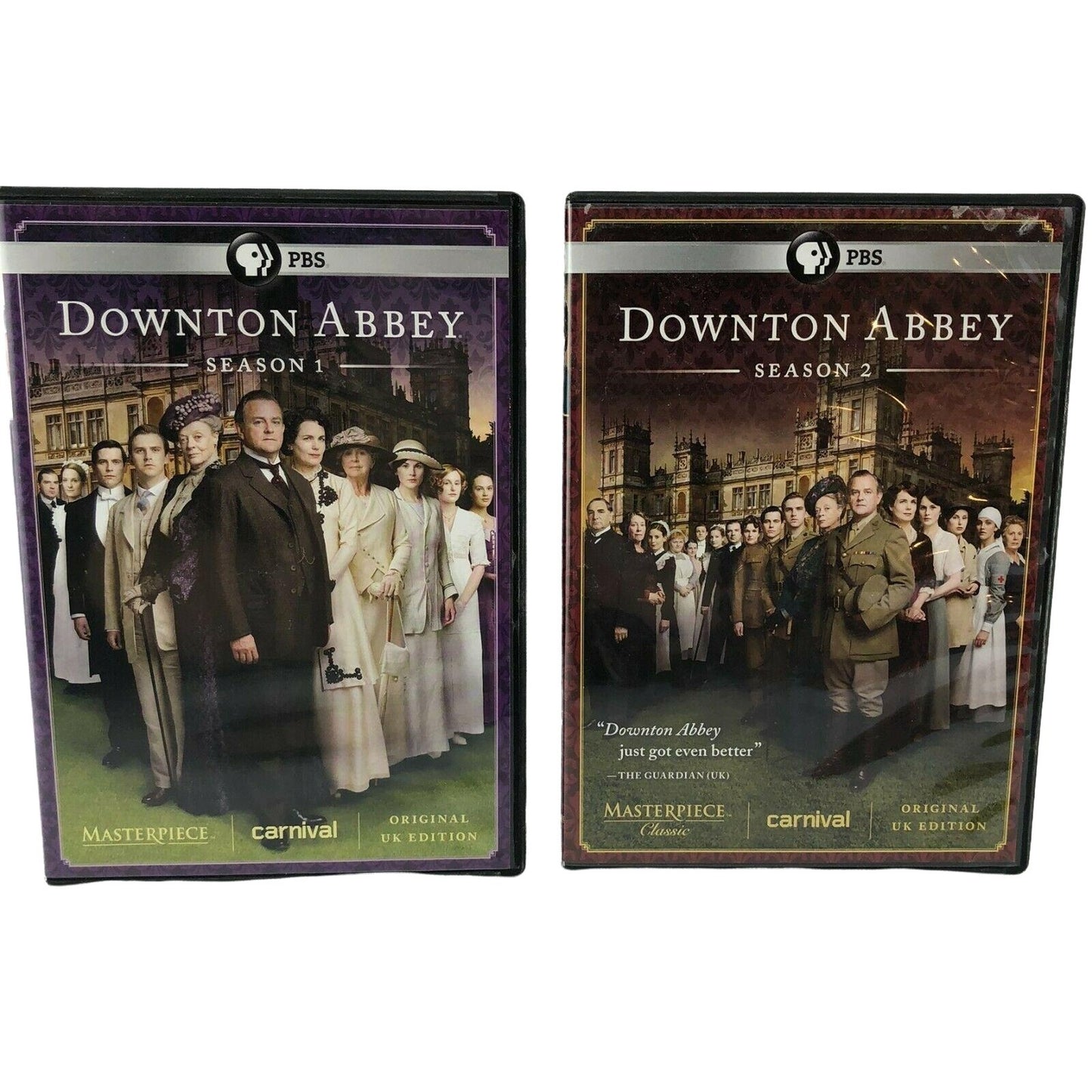 Downton Abbey Seasons 1 and 2 DVD Sets Classic Crawley Romance Scandal