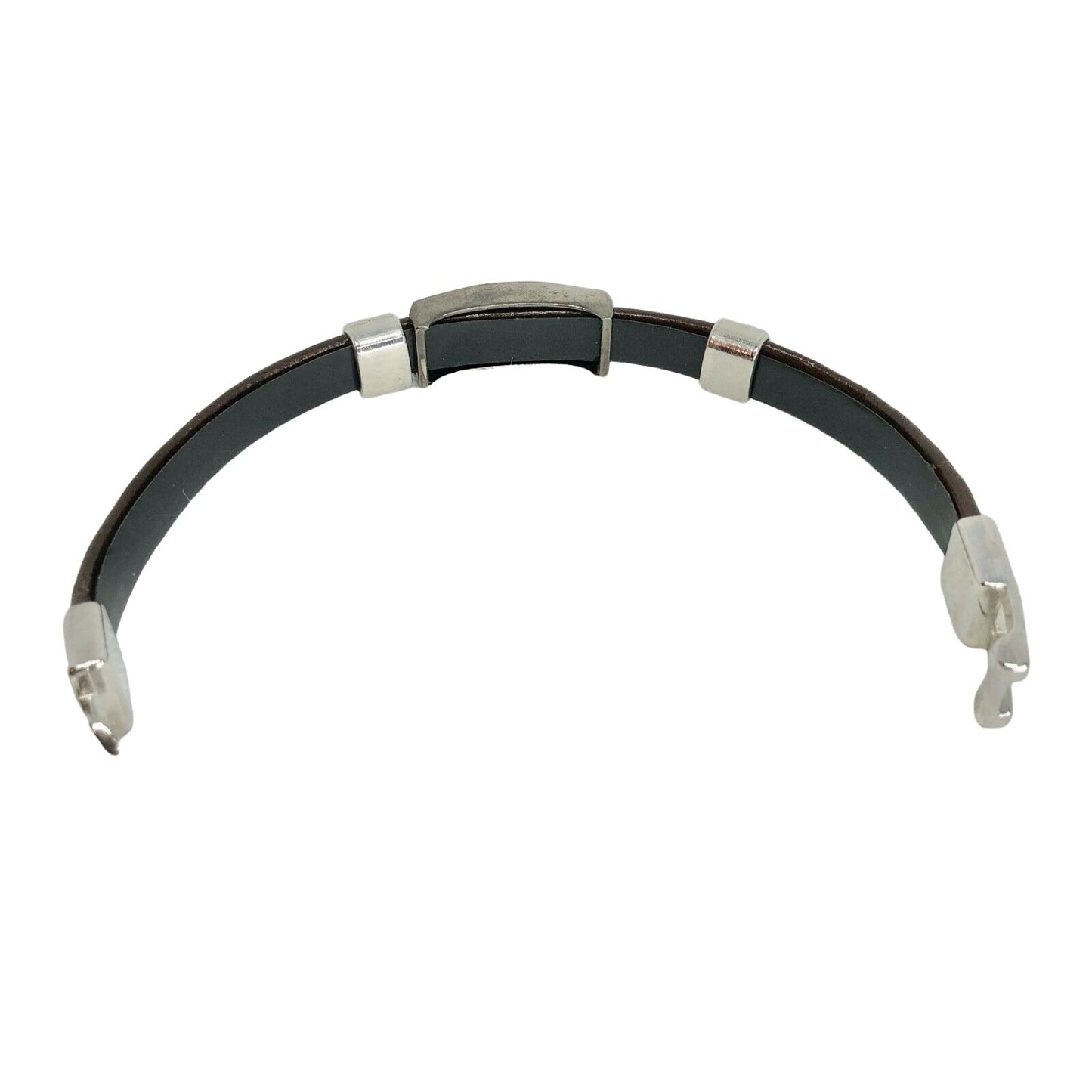 Five Star Black Bracelet Brown and Black Twine with Plate New