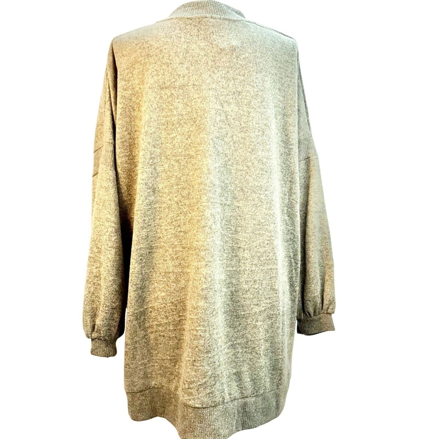 C&C California Sweater Women's 3X Olive Mock Turtleneck Long Sleeve Hi Low Hem L