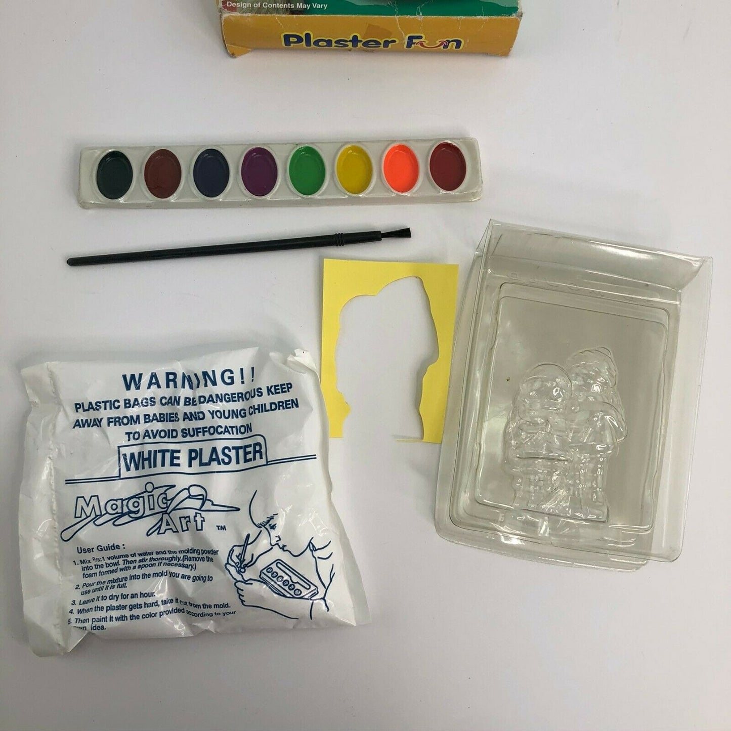 Christmas Plaster Fun Set Paint Children Craft Kit Winter NIB
