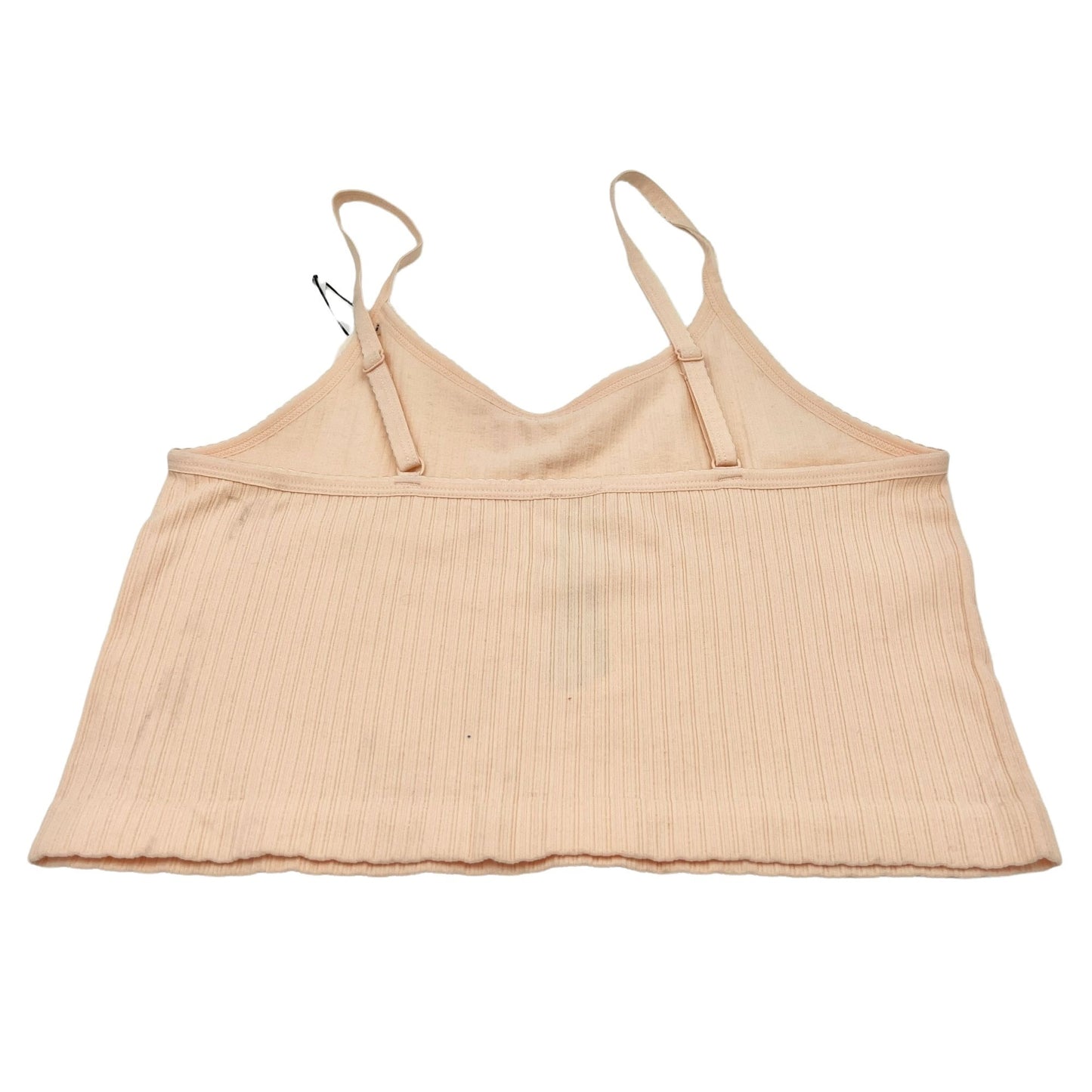 Forever 21 Tank Top Womens M/L Peach Crop Spaghetti Strap Seamless NWT