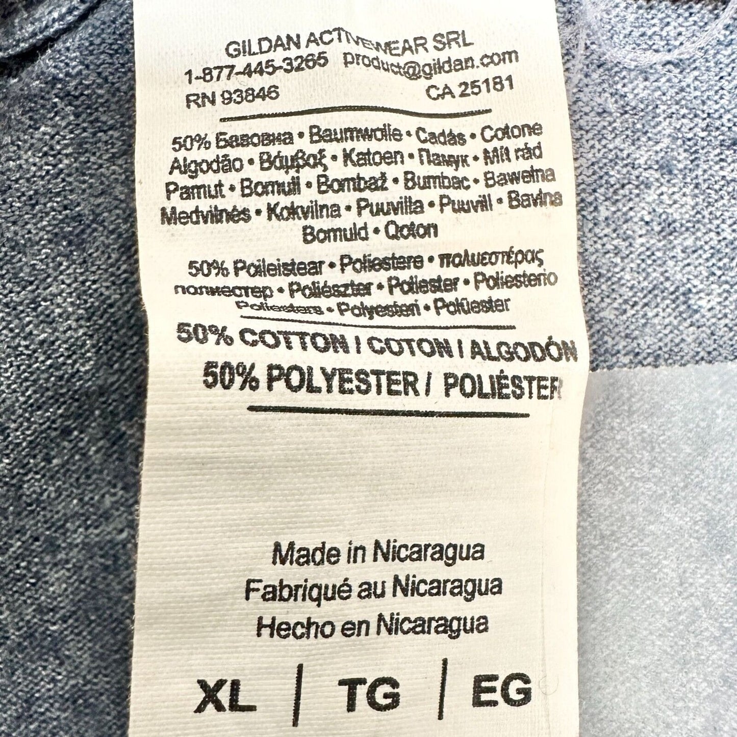 Gildan Heavy Cotton T-shirt XL Blue Gray SS Lost Creek Outfitters Eagle EUC