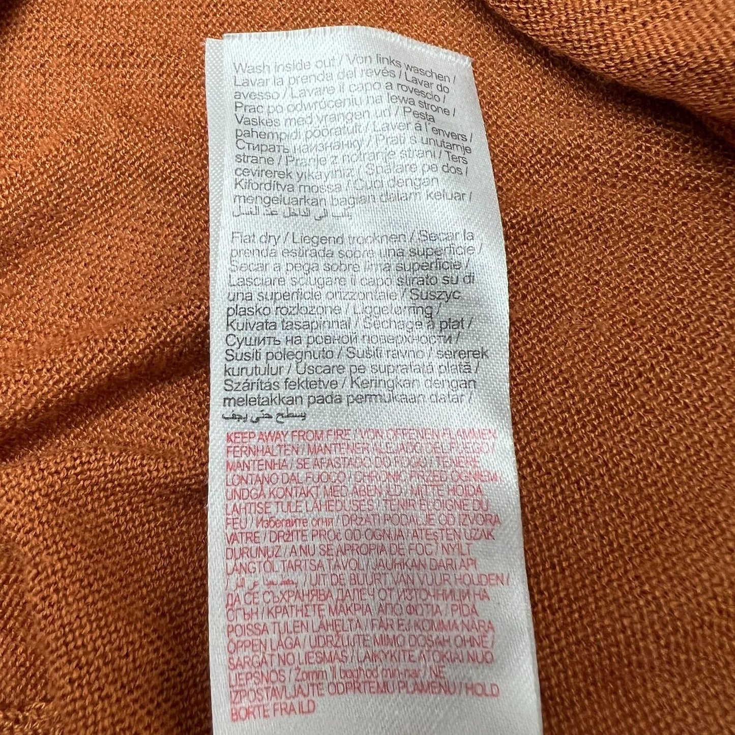 Vero Moda Pullover Sweater XS Burnt Orange Long Sleeves