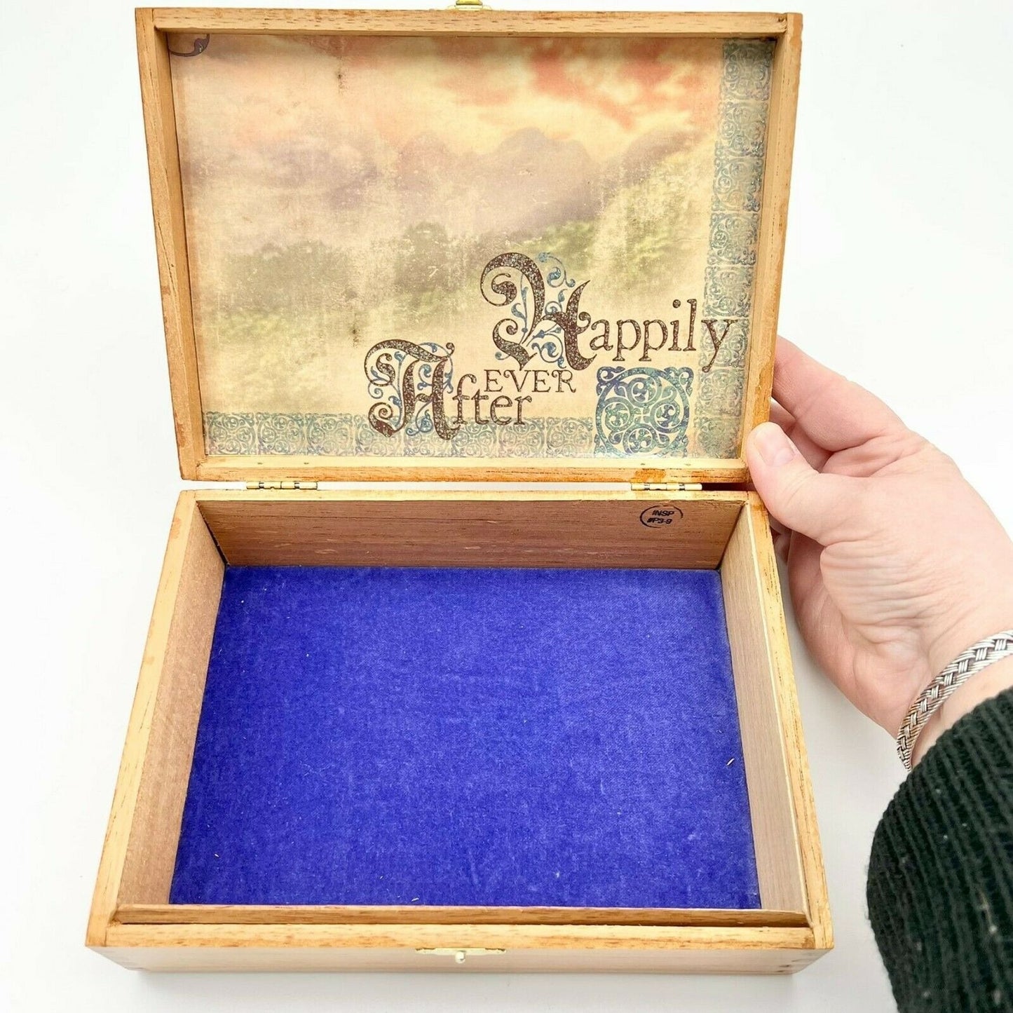 Upcycled Wooden Box Pixie Happily Ever After Storage Box Treasures