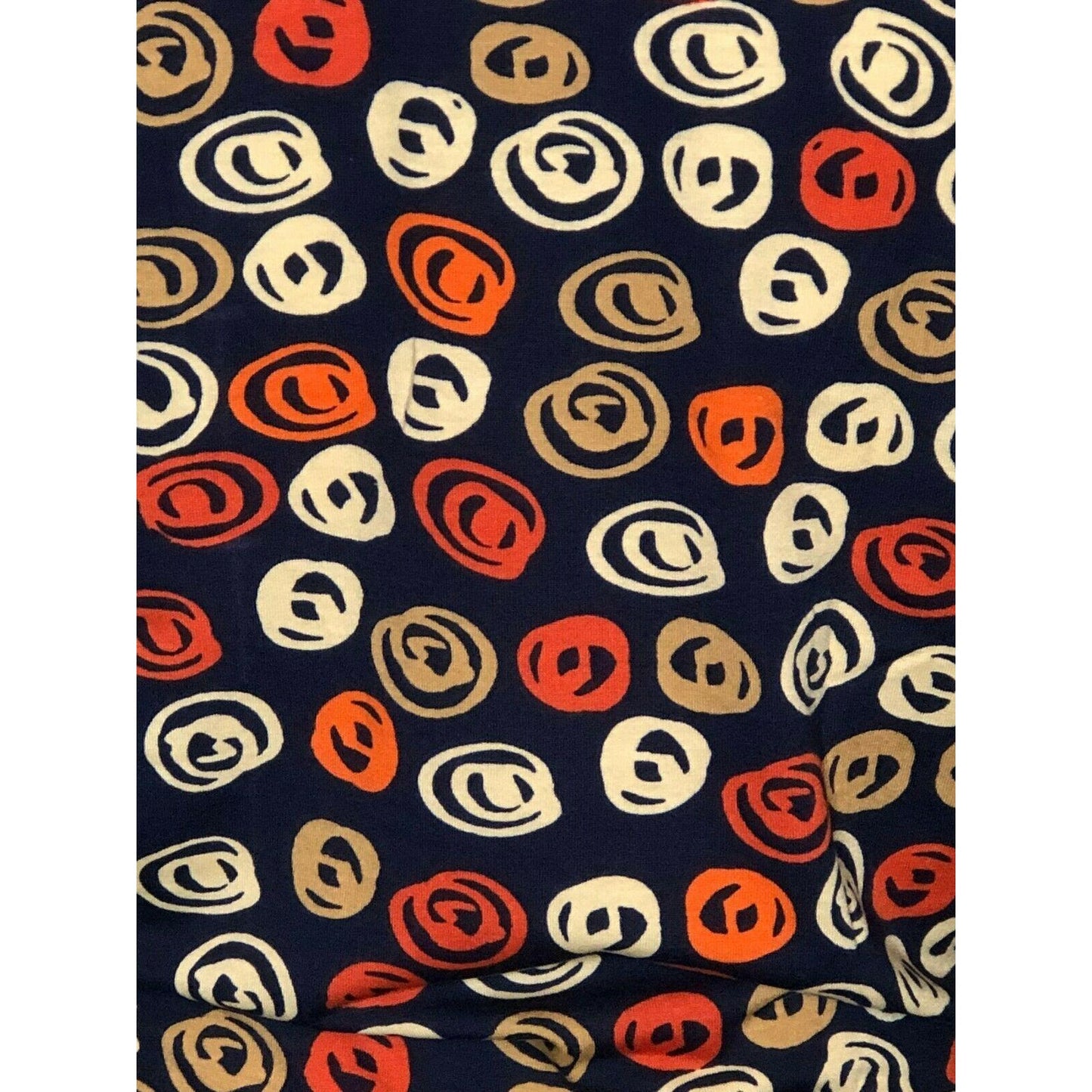 LuLaRoe Randy Baseball Style Tee Size S Black Orange Tan Gray 3/4 sleeves NWT