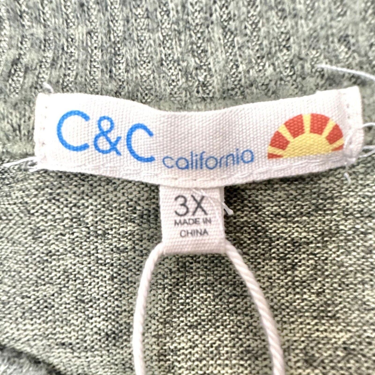 C&C California Sweater Women's 3X Olive Mock Turtleneck Long Sleeve Hi Low Hem L