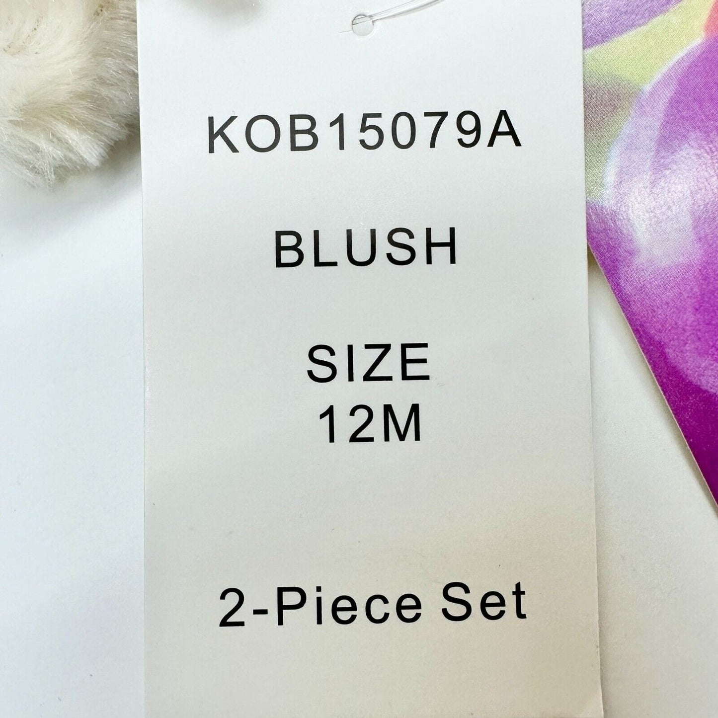 Blueberi Boulevard Child's 2-PC Dress Size 12M Blush Gold Embroider Flowers NWT