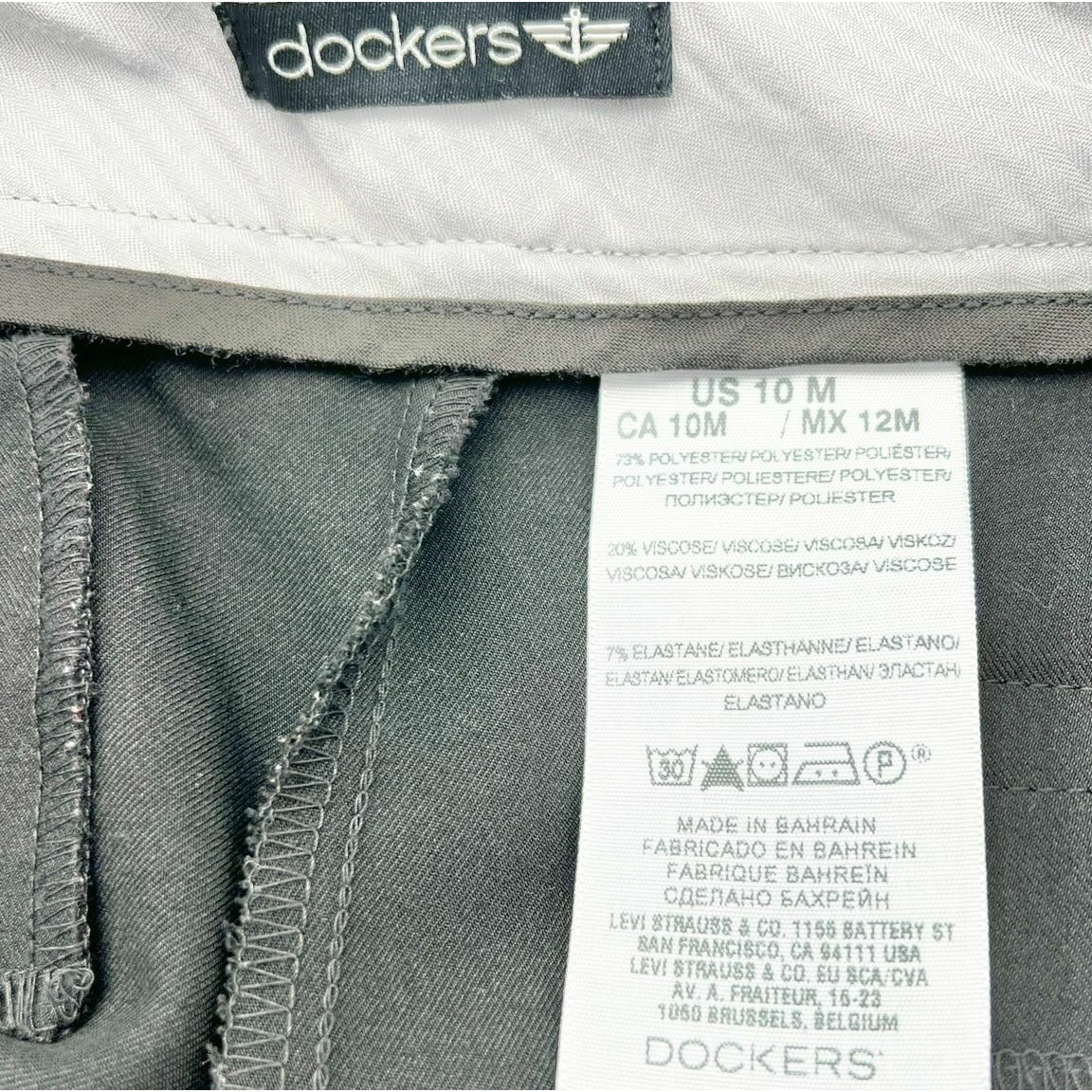 Dockers Women's 10M Black Pants with Slash Pockets