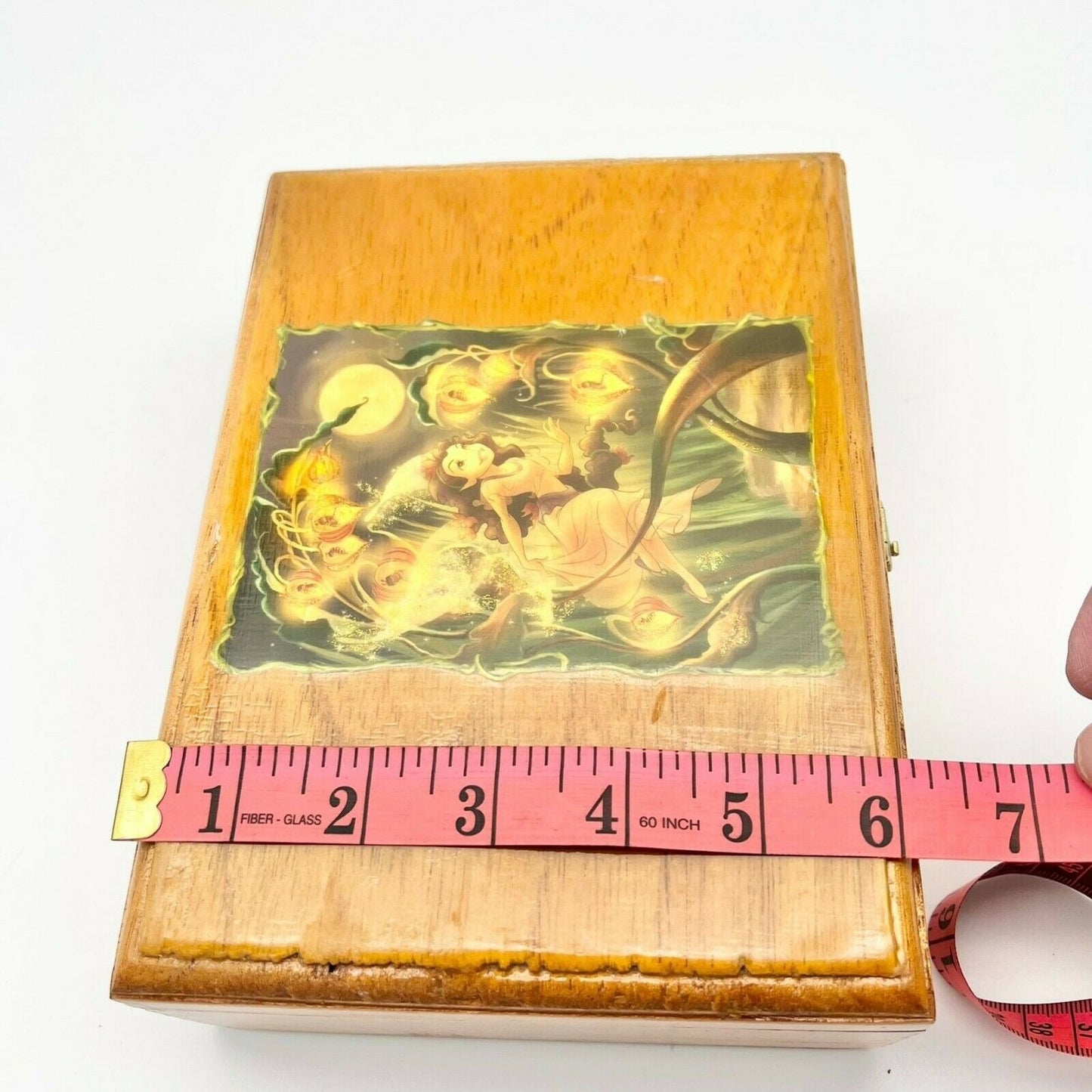 Upcycled Wooden Box Pixie Happily Ever After Storage Box Treasures