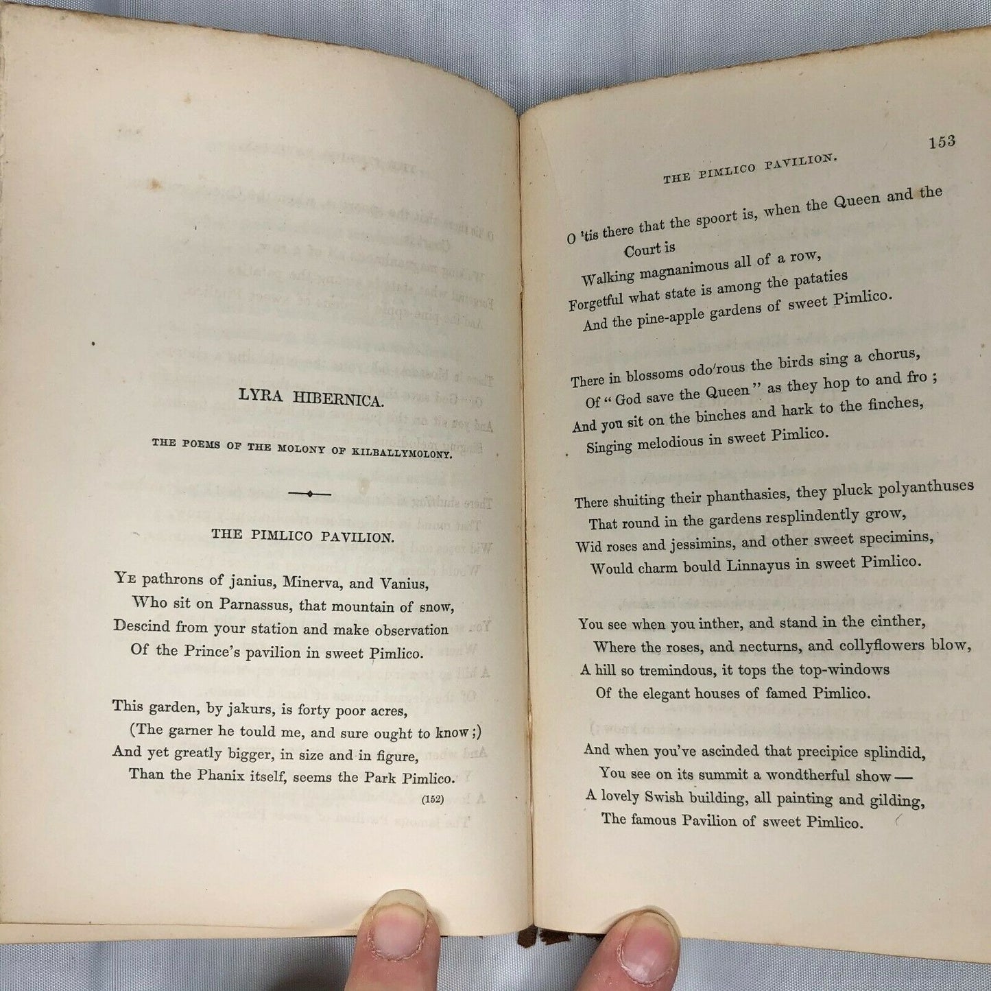 Antique Book - Ballads by William Makepeace Thackeray 1856 Collectible