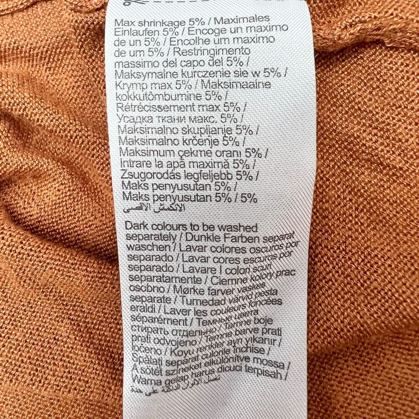 Vero Moda Pullover Sweater XS Burnt Orange Long Sleeves