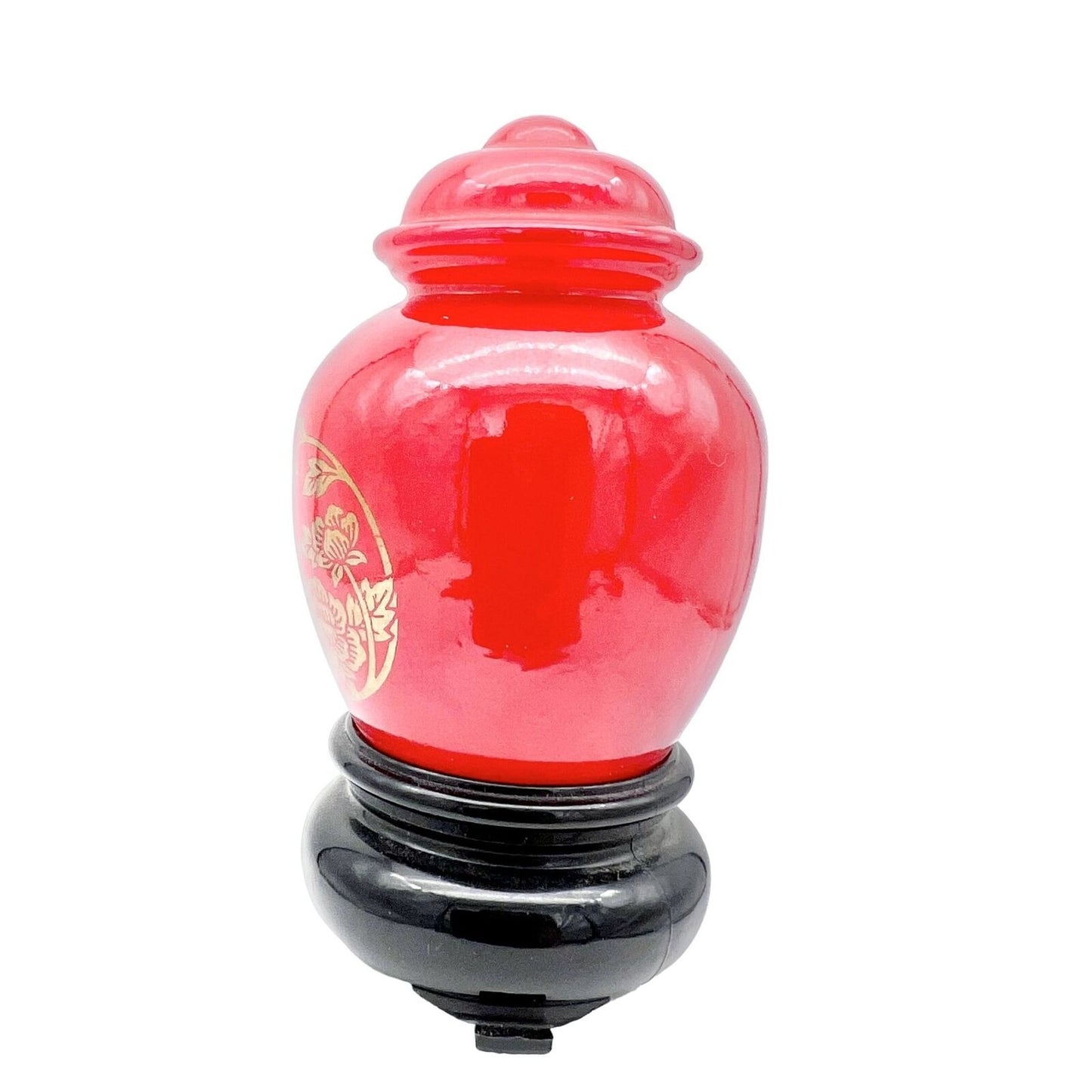 Avon Vintage Moonwind Cologne 3.5 x 2 Red Black Asian Oriental Design 1.5 FL OZ