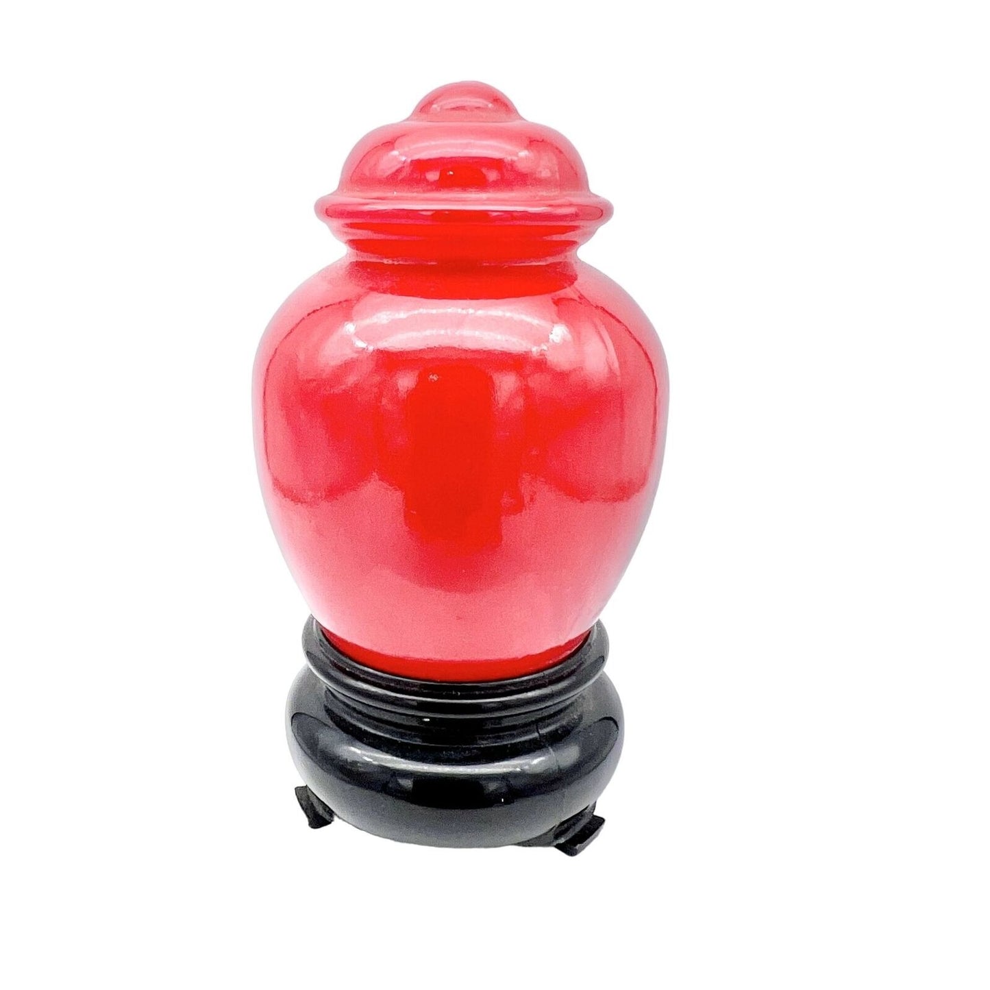 Avon Vintage Moonwind Cologne 3.5 x 2 Red Black Asian Oriental Design 1.5 FL OZ