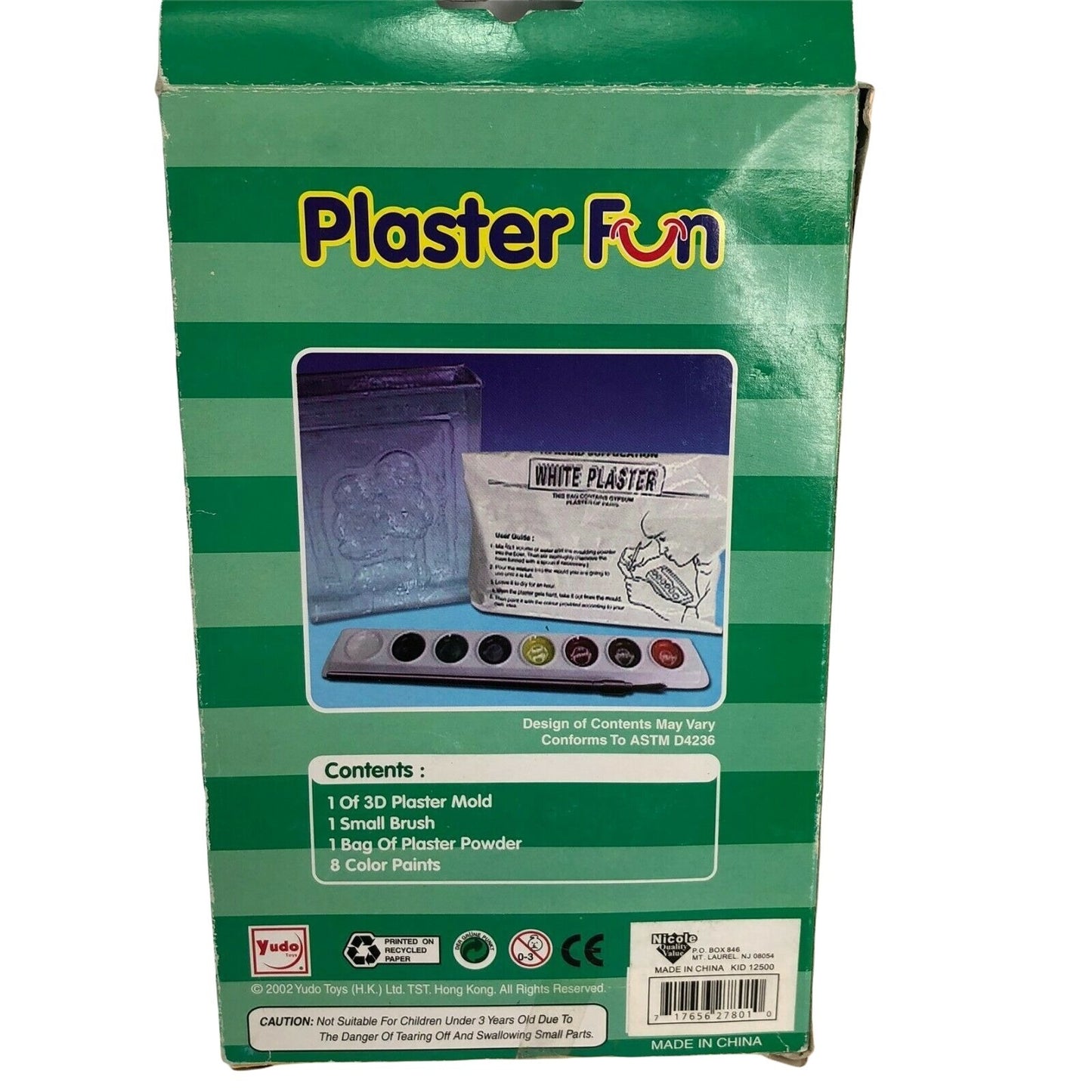 Christmas Plaster Fun Set Paint Children Craft Kit Winter NIB