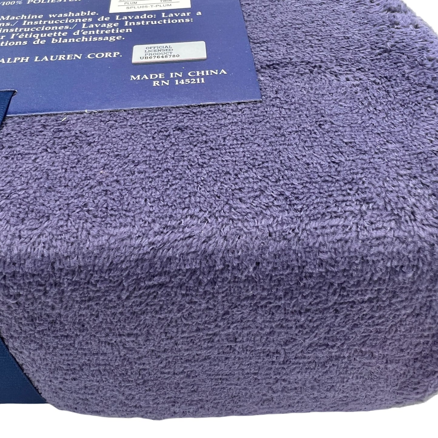 U.S. Polo Assn Luxurious Plush Blanket 60x90 inches New