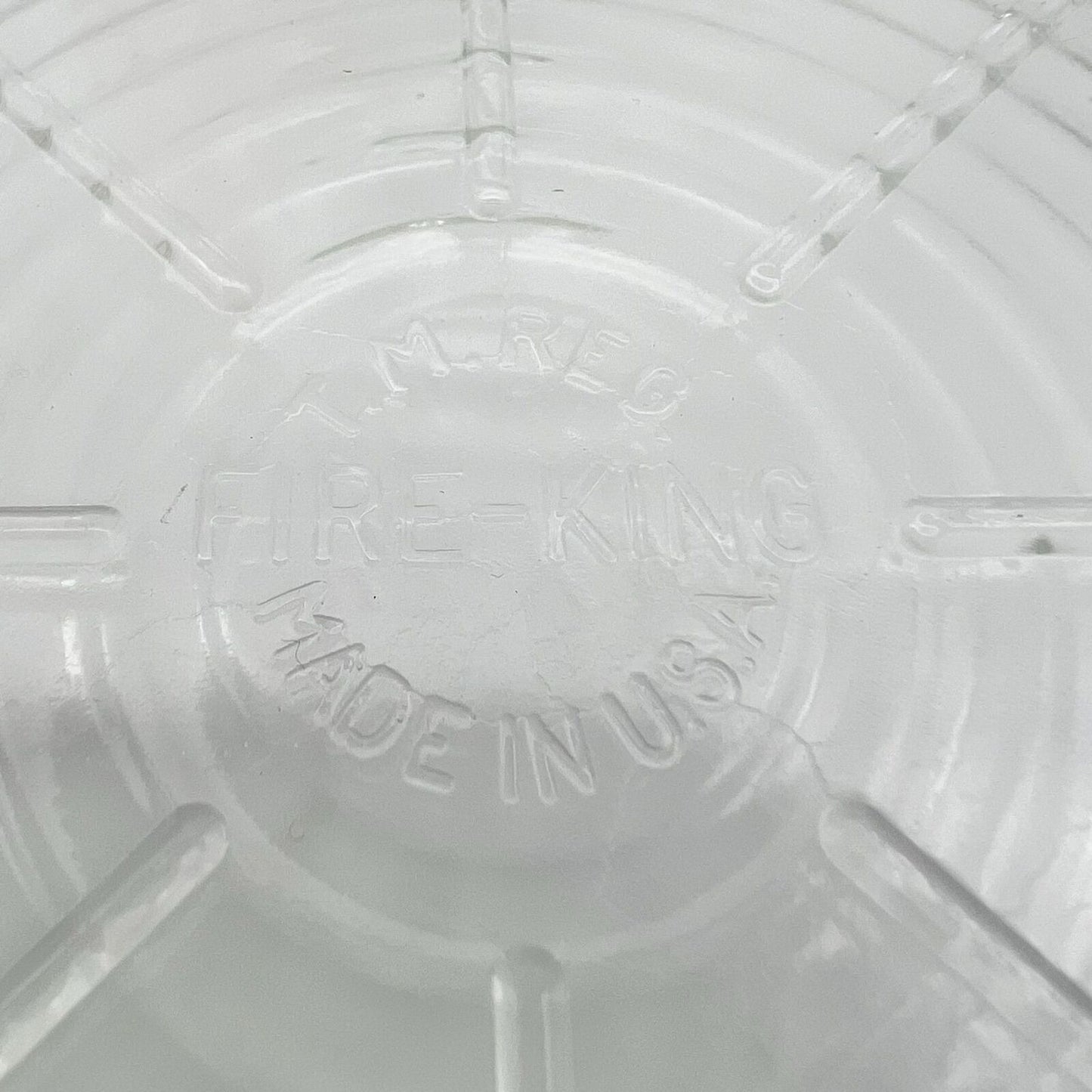Vintage Crystal Clear Glass 8 in Round Hot Plate