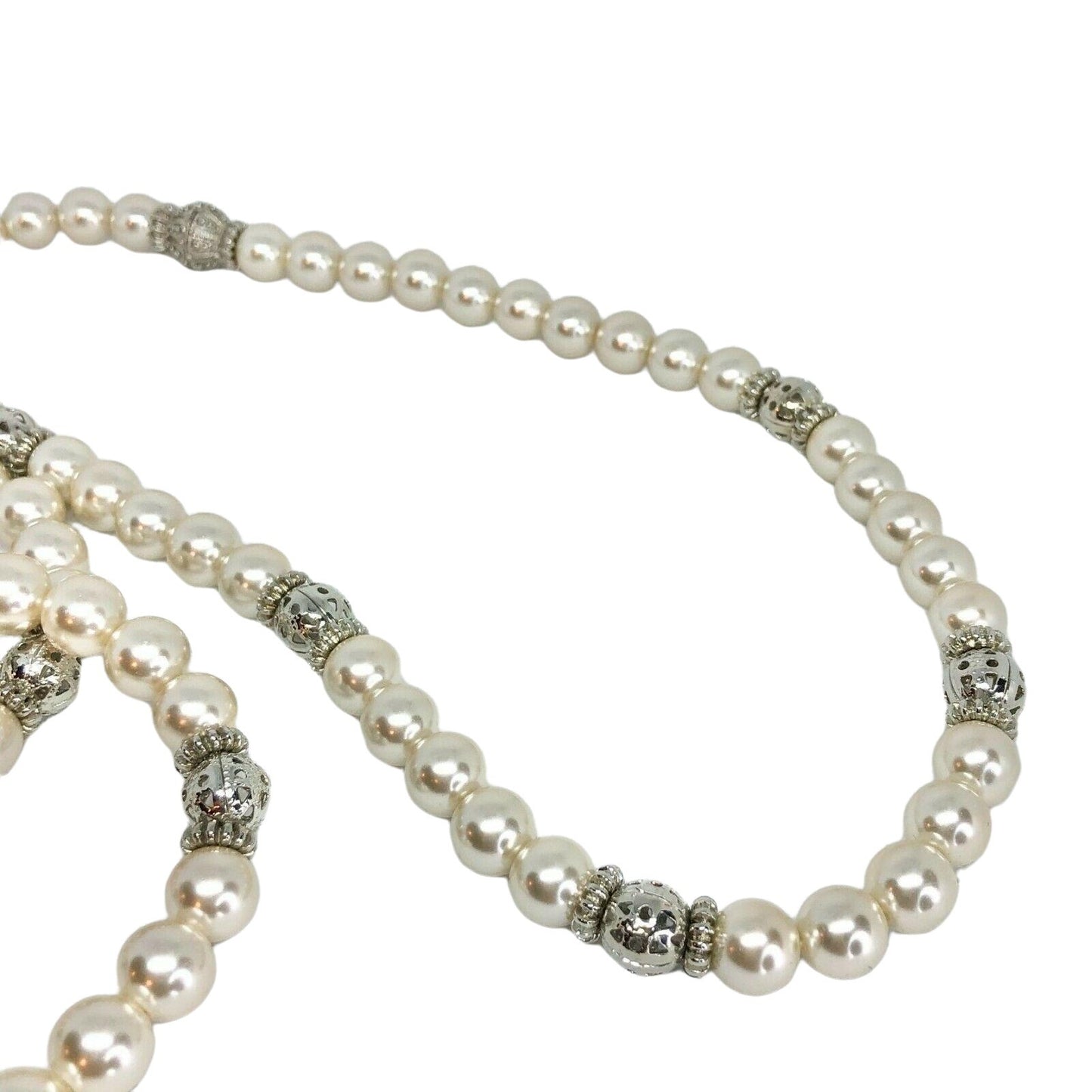 Premier Designs Audrey Pearl Necklace & 2 Bracelets Trio Jewelry Set Fancy