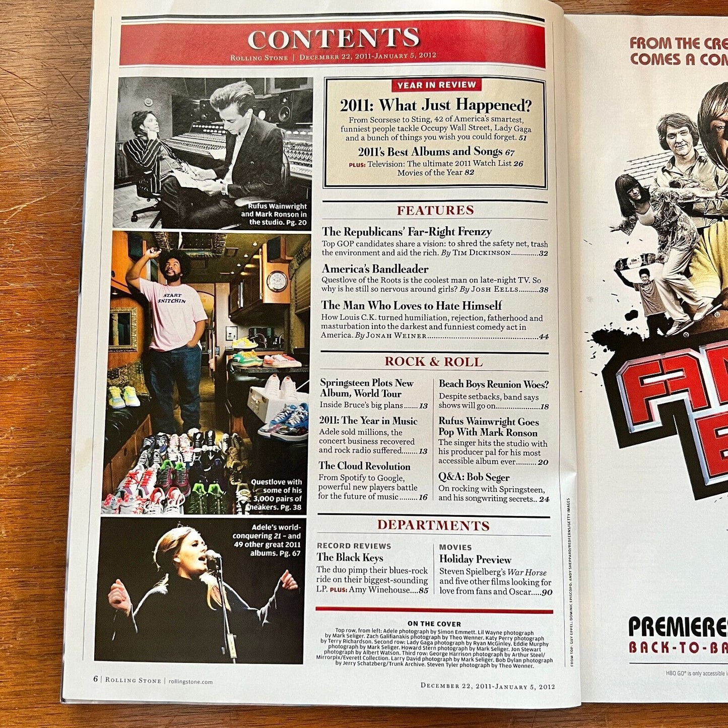 Rolling Stone Magazine Issue 1146-1147 Dec 22 2011-Jan 5 2012 2011 In Review