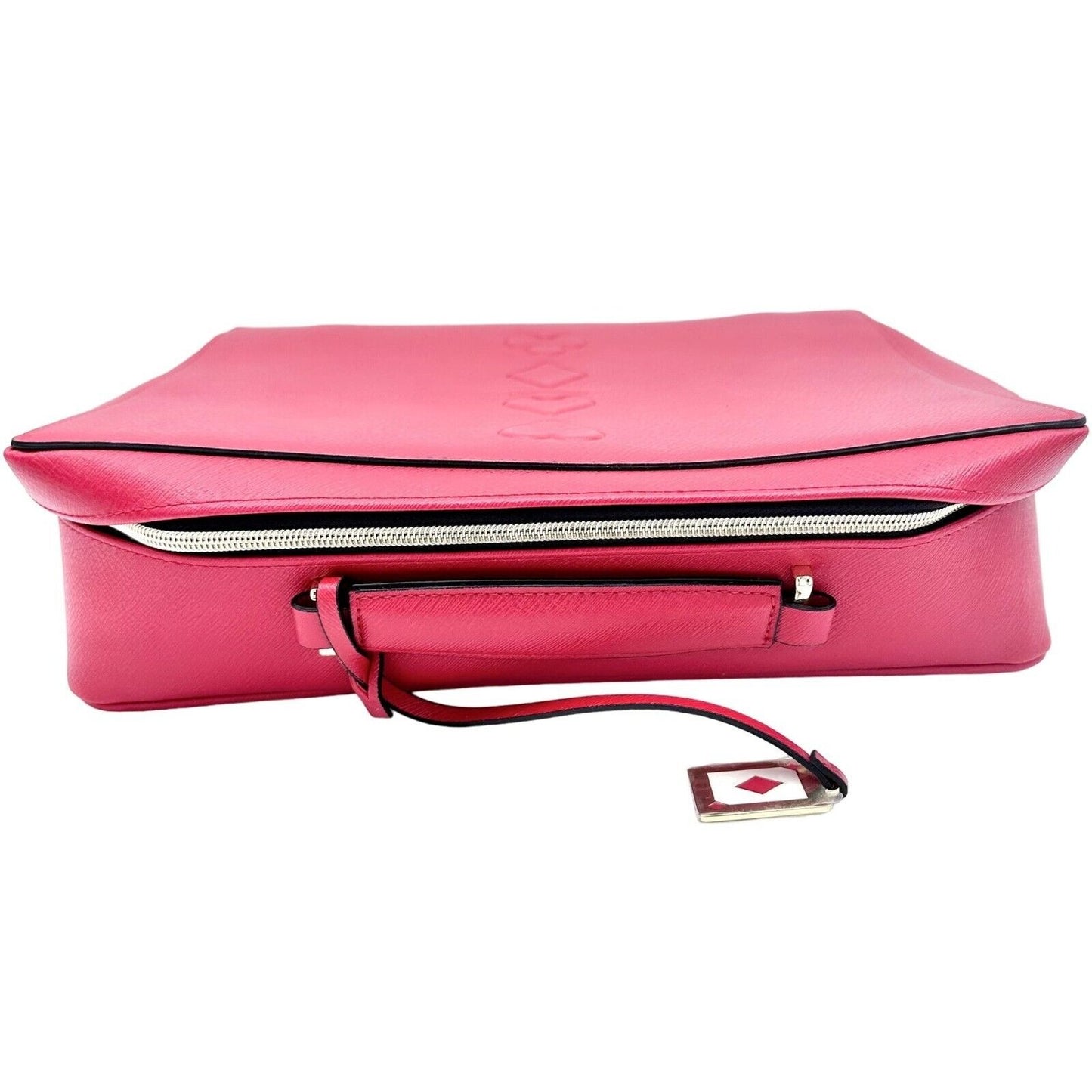 Estee Lauder Makeup Travel Case Red Gold Hardware Heart Spade Diamond Club NEW