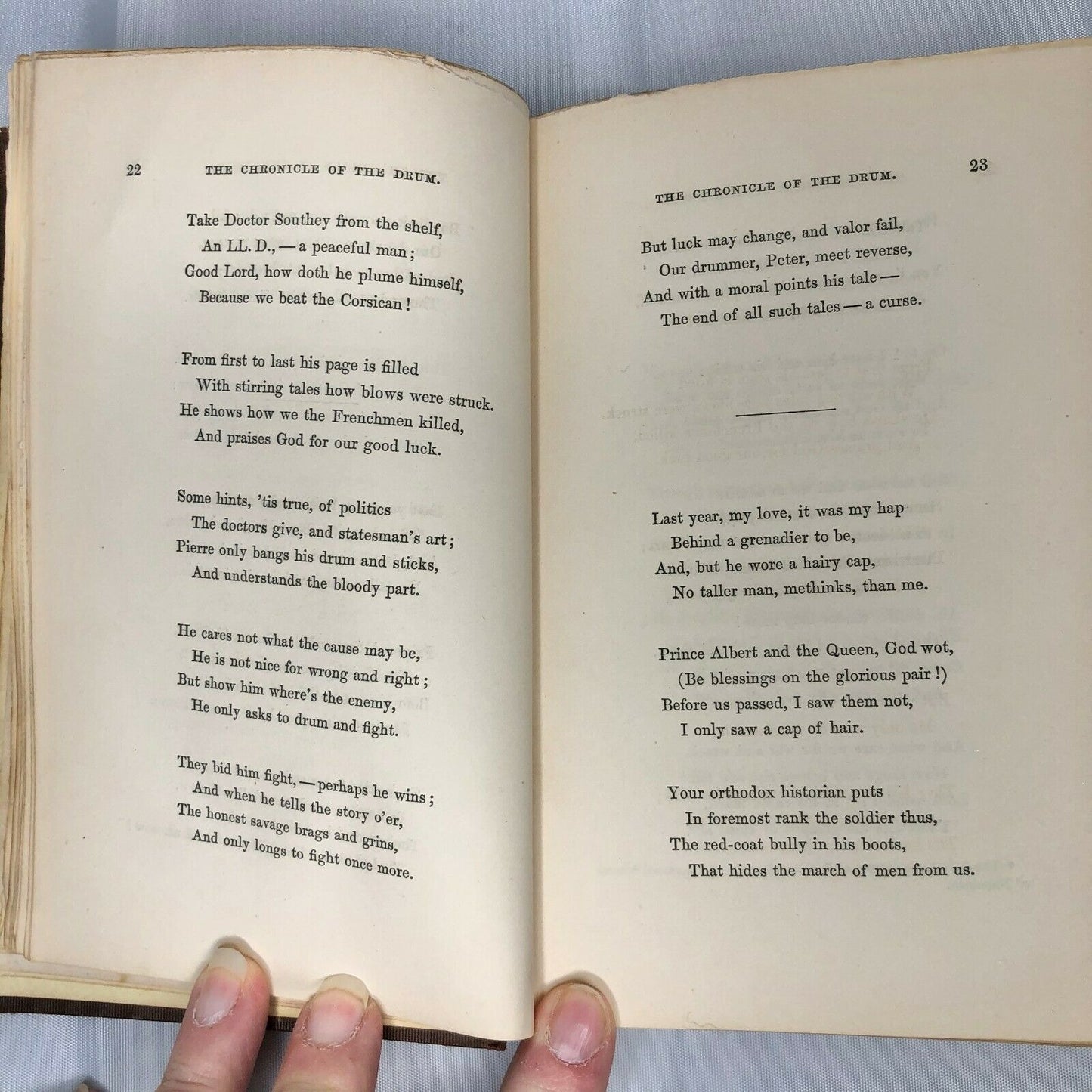 Antique Book - Ballads by William Makepeace Thackeray 1856 Collectible