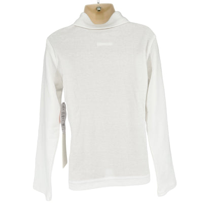 Wonder Nation Girls Uniform Long Sleeve Polo-style White XS Tagless Comfort NEW