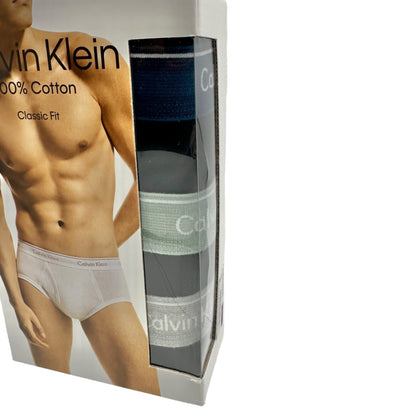 Calvin Klein Mens Briefs 2XL 3 Pack Cotton Classic Fit Black NIB