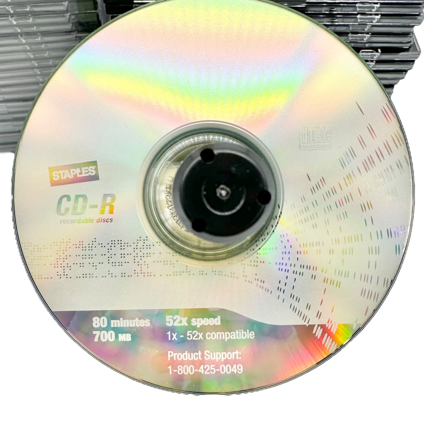 Lot of 61 Unused CD-R Recordable Discs and 45 CD Cases NEW