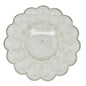 Deviled Eggs Plate Clear Glass Dimpled Holds 15 Eggs 11" Round