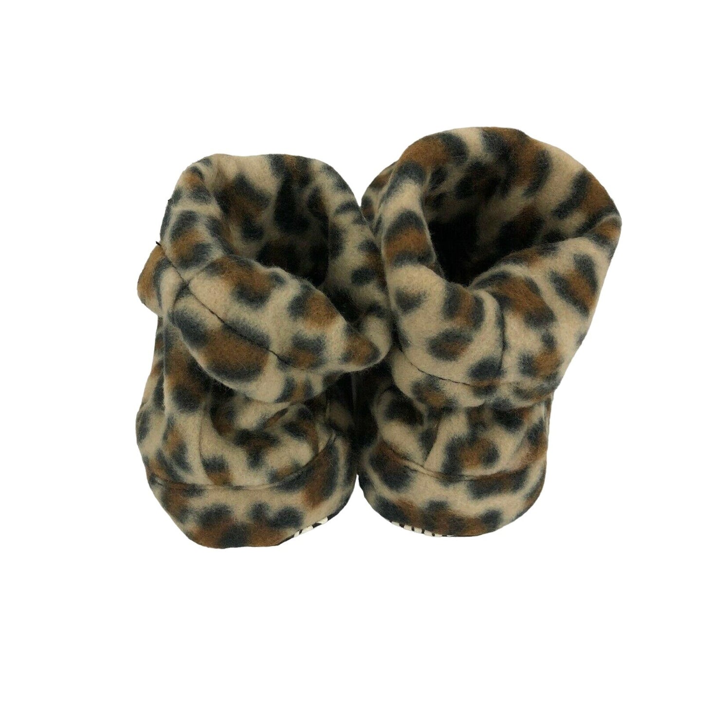 Snuggie Slippers Childrens Kids Leopard Plush M (13-1) NIB Soft Cozy Comfortable