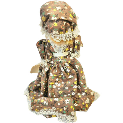 Colonial Dress 8" Doll Hand Crafted Williamsburg VA Matching Dress Mob Cap