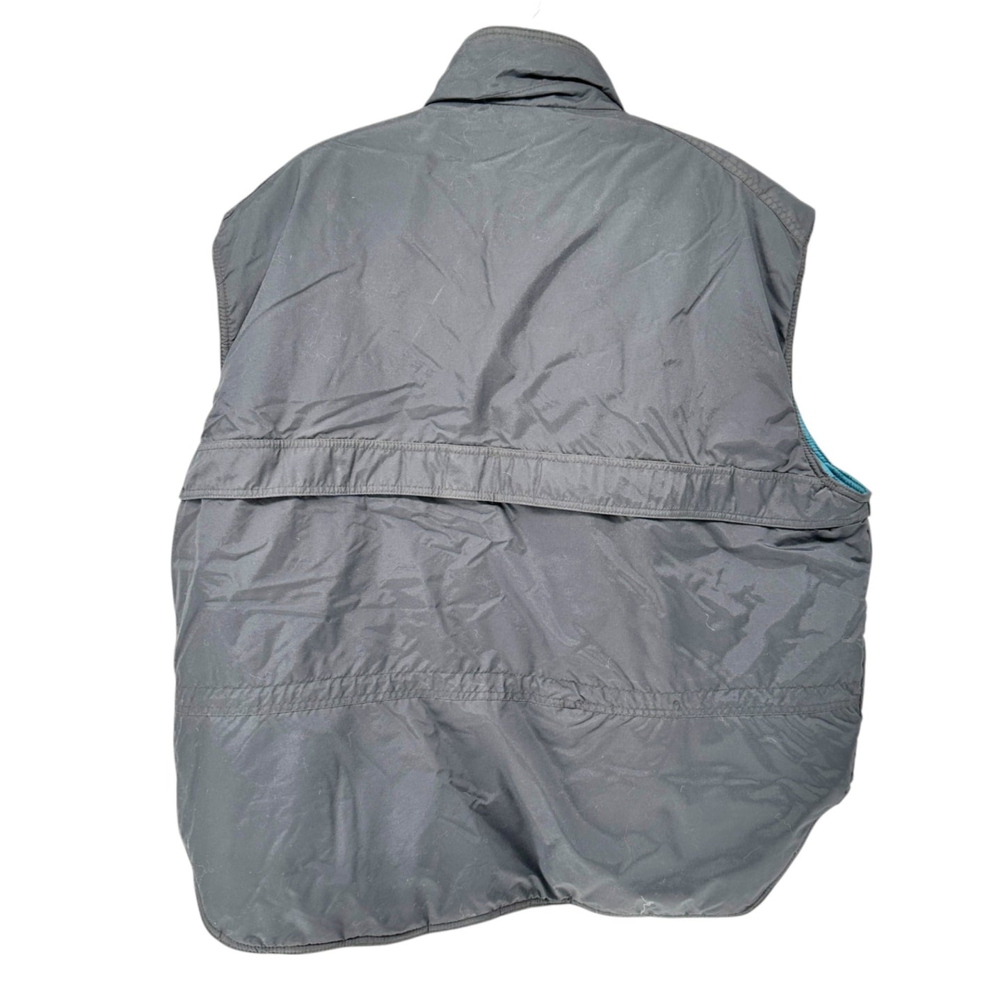 Wearguard Gray Insulated Vest Mens 3XL With Blue Lining and Multiple Pockets