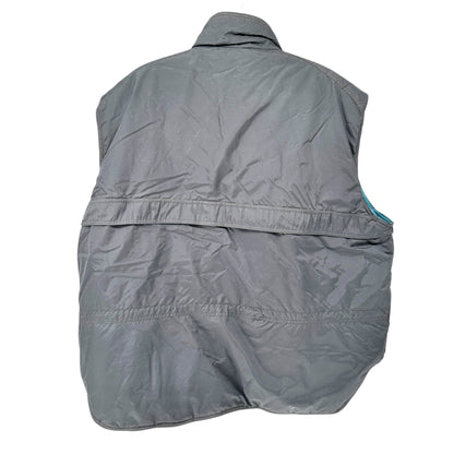 Wearguard Gray Insulated Vest Mens 3XL With Blue Lining and Multiple Pockets