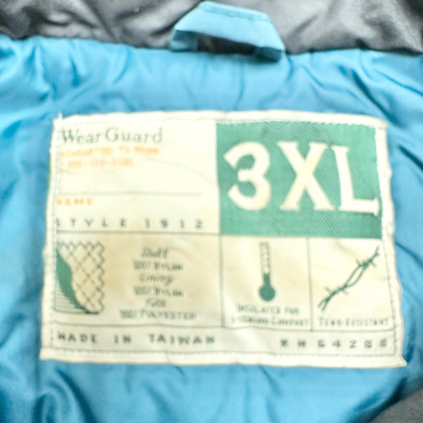 Wearguard Gray Insulated Vest Mens 3XL With Blue Lining and Multiple Pockets