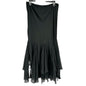 MSK Layered Chiffon Skirt Womens Size 12 Black Flowy Formal Fun Party Dancewear