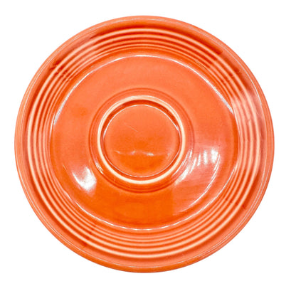 Fiesta Homer Laughlin Coffee Mug & Saucer Set in Orange Lead-Free Ceramic USA