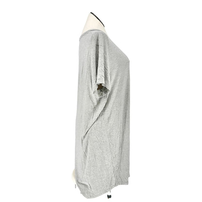 Womens Sleep Shirt Dress 3X Gray Love Graphic Modal Spandex USA Made 78 & Sunny