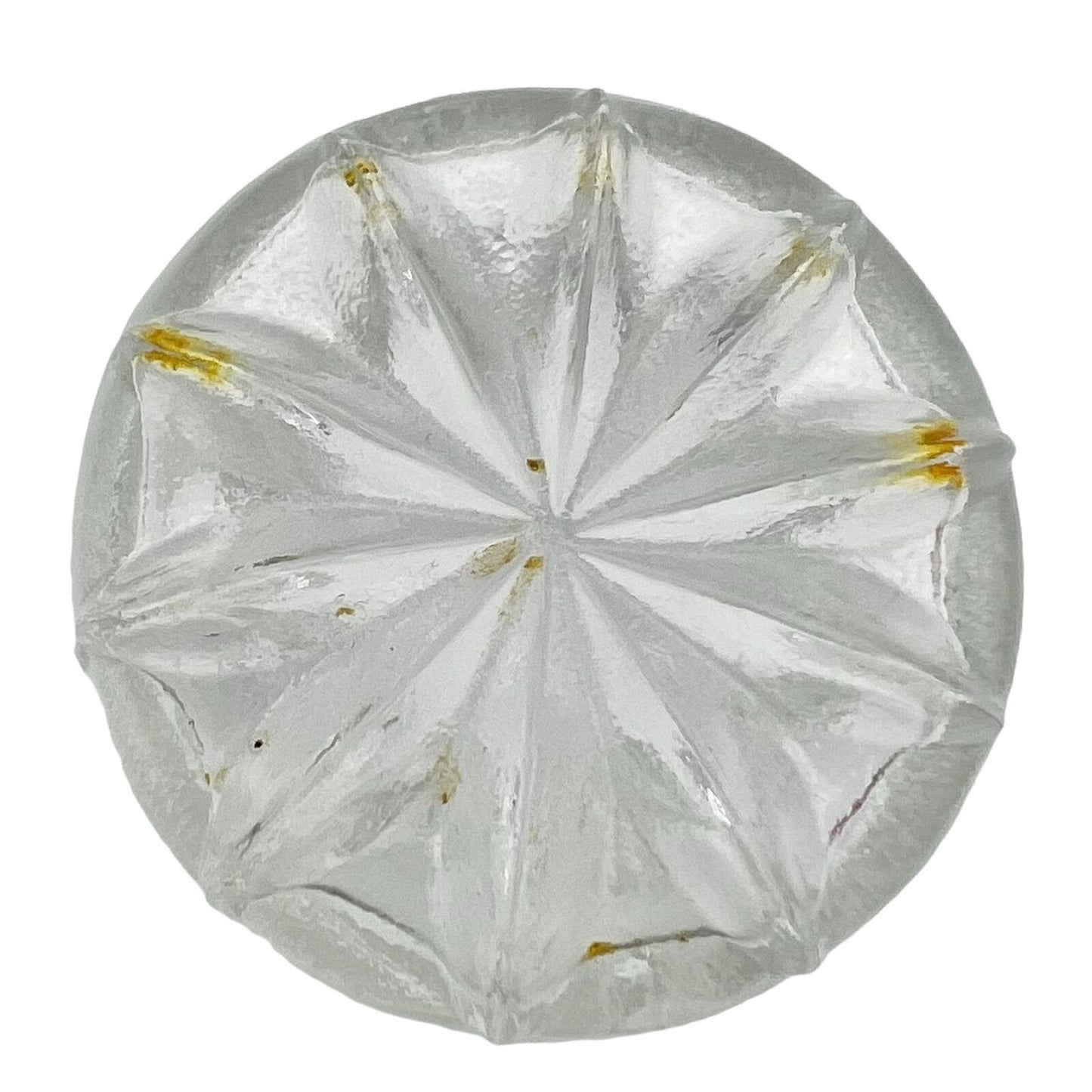 Vinegar Dispenser 7.5 x 2.5 Clear Glass Faceted Vintage