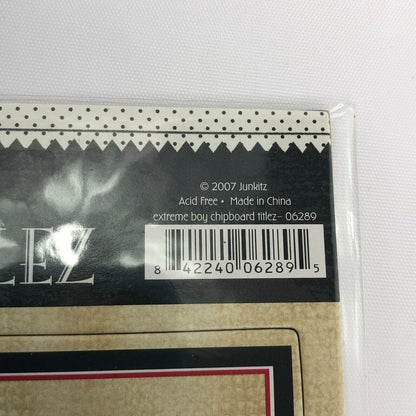 Extreme Boy Chipboard Titlez Stickers Pack Of 6 Scrapbooking Crafting
